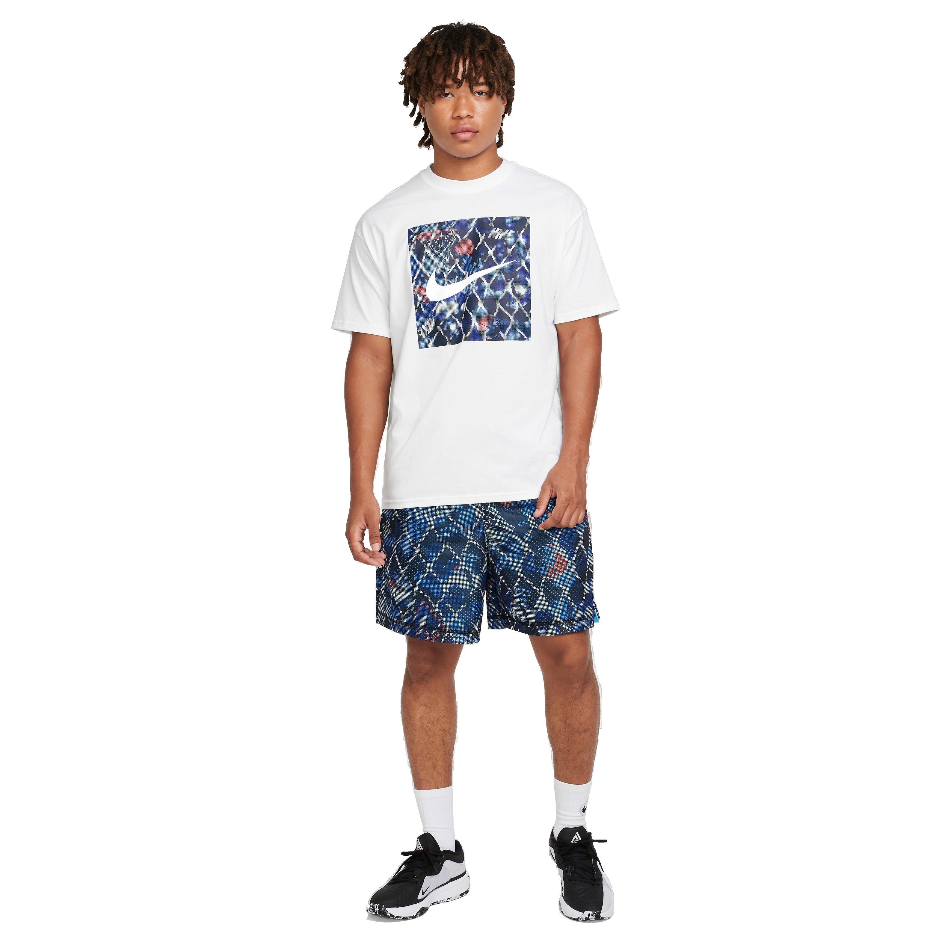 Nike Men's Max90 Basketball Tee - WHITE Thumbnail View 5