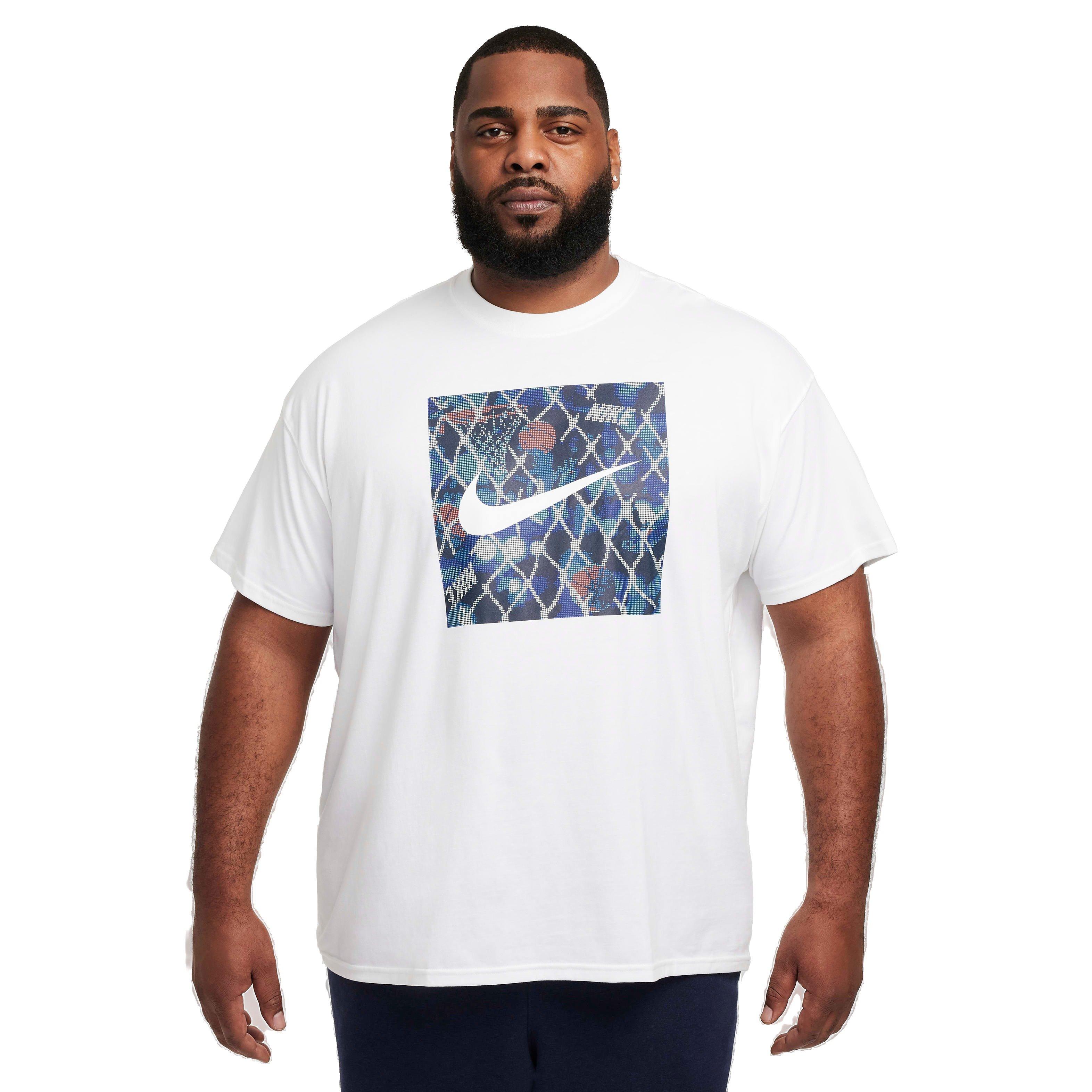 Nike Men's Max90 Basketball Tee - WHITE Thumbnail View 6
