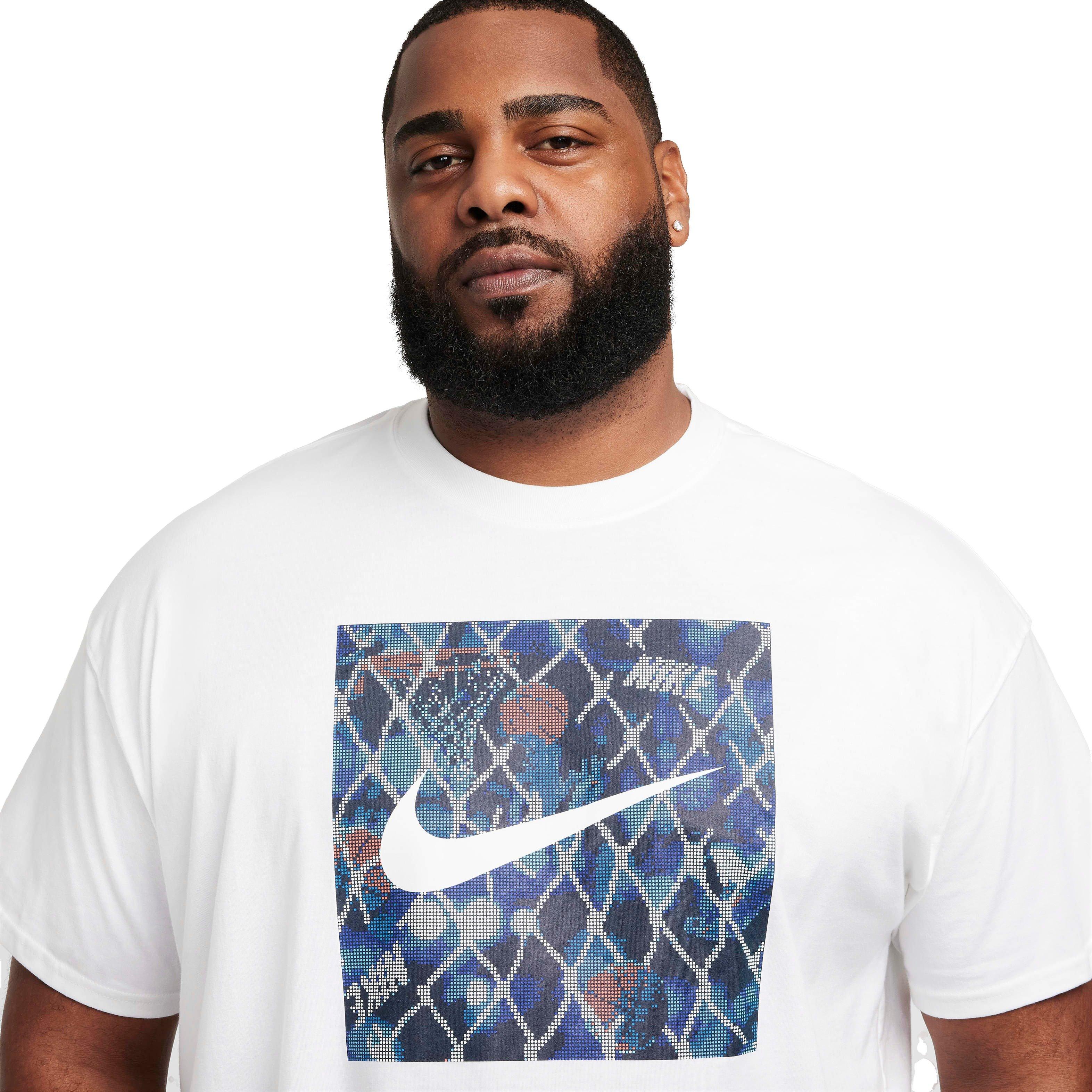 Nike Men's Max90 Basketball Tee - WHITE Thumbnail View 8
