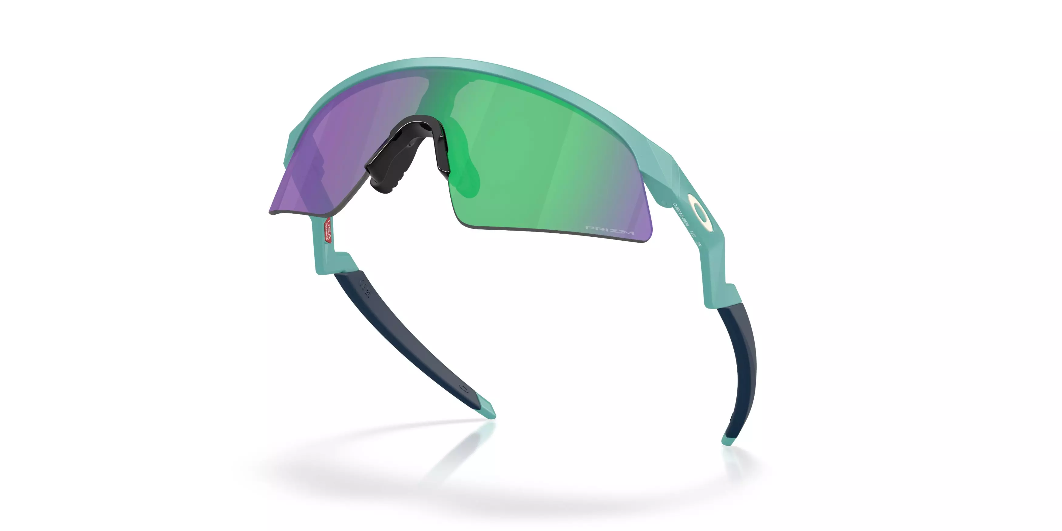 Oakley Resistor Sweep Sunglasses (Youth Fit) - Prizm Jade Lenses and Matte Pacific Frame - BLUE/GREEN