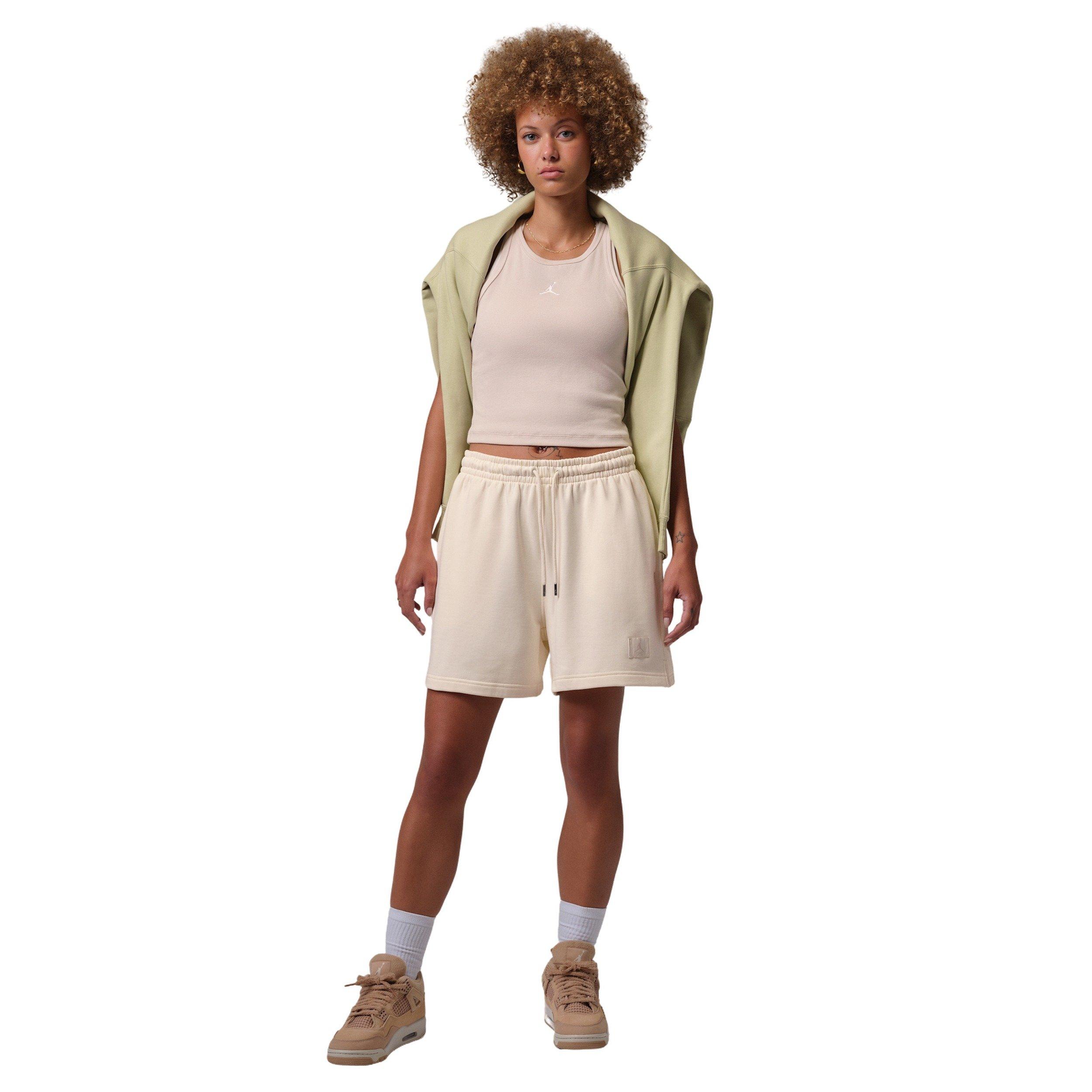 Jordan Women's Flight Fleece Shorts - IVORY Thumbnail View 7