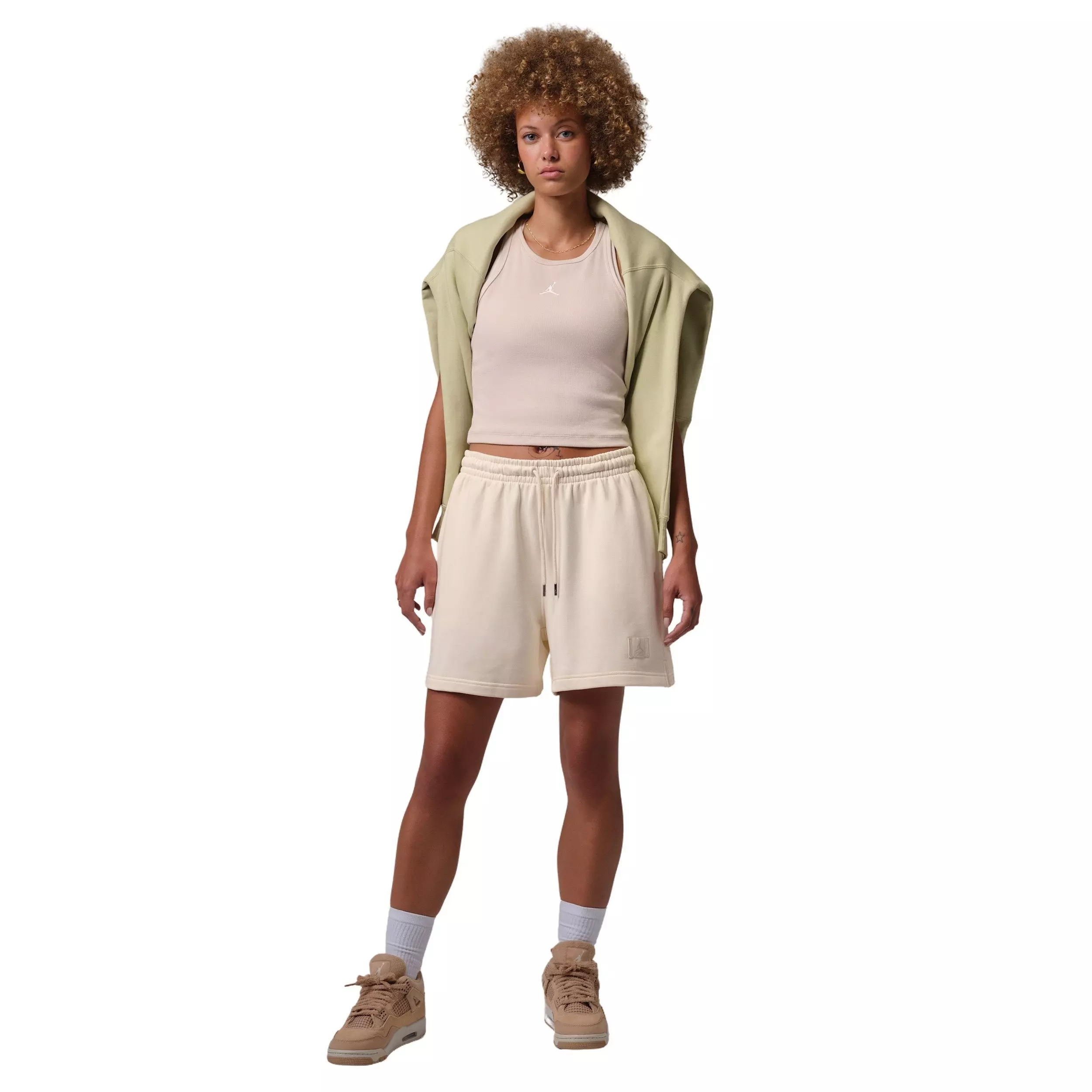 Jordan Women's Flight Fleece Shorts - IVORY