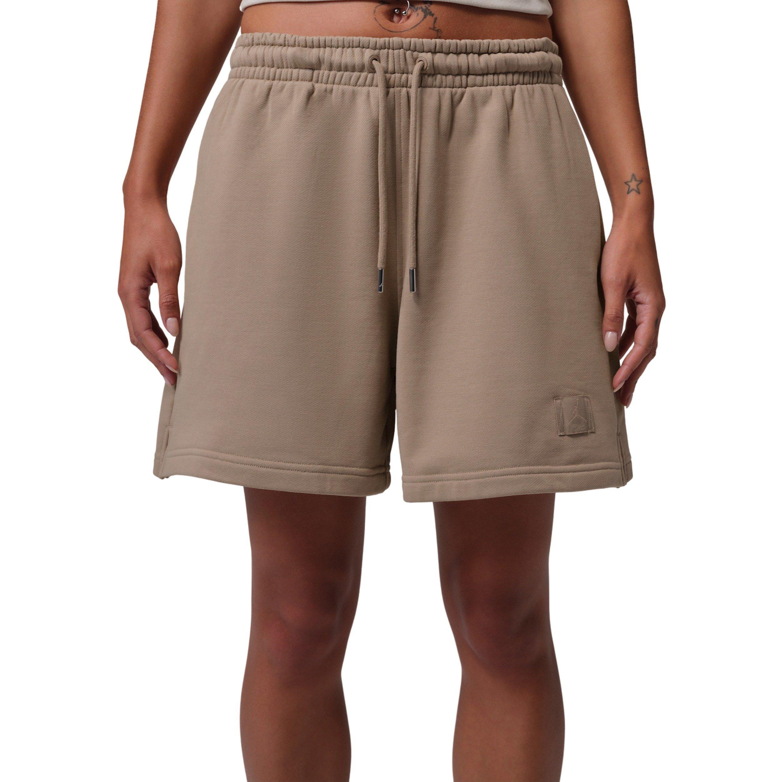 Jordan Women's Flight Fleece Shorts - KHAKI Thumbnail View 1