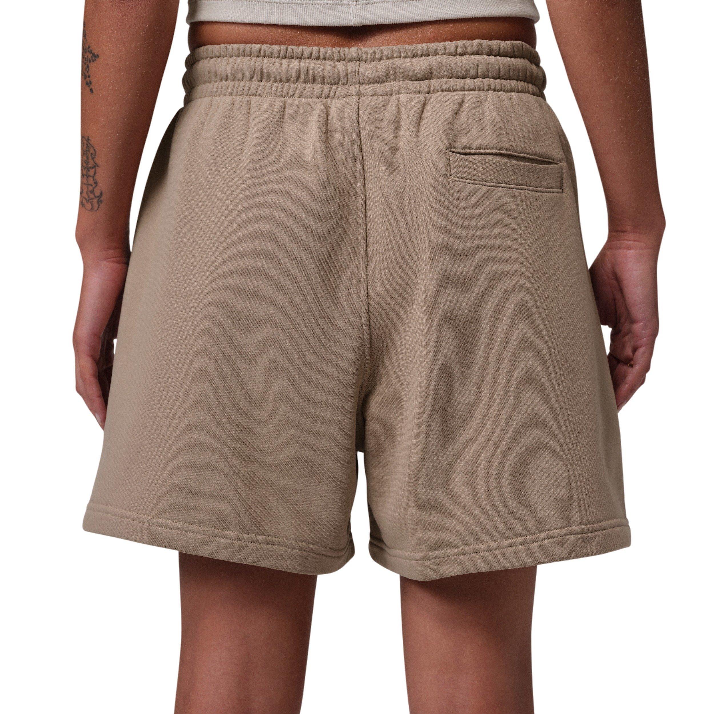 Jordan Women's Flight Fleece Shorts - KHAKI Thumbnail View 2