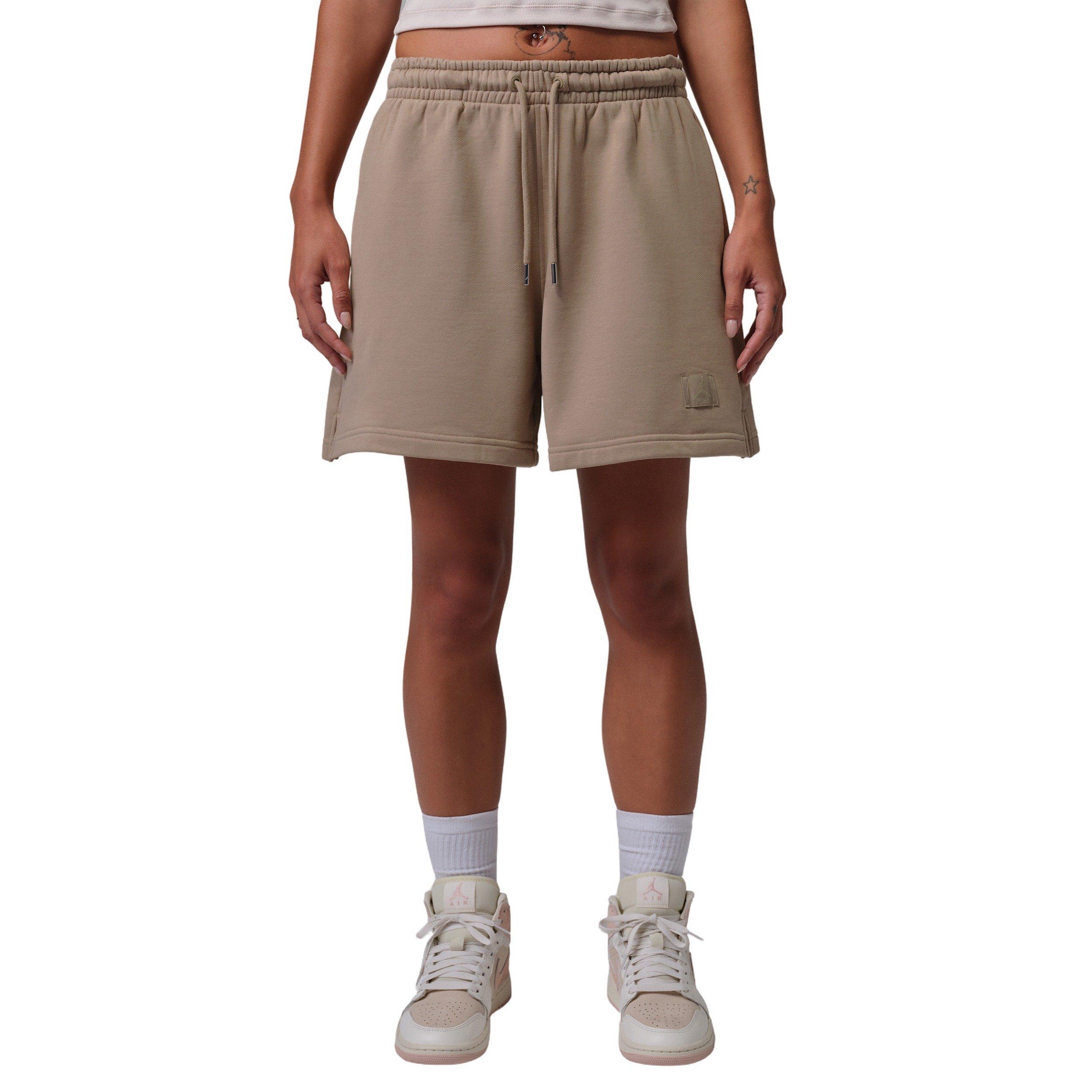 Jordan Women's Flight Fleece Shorts - KHAKI Thumbnail View 6