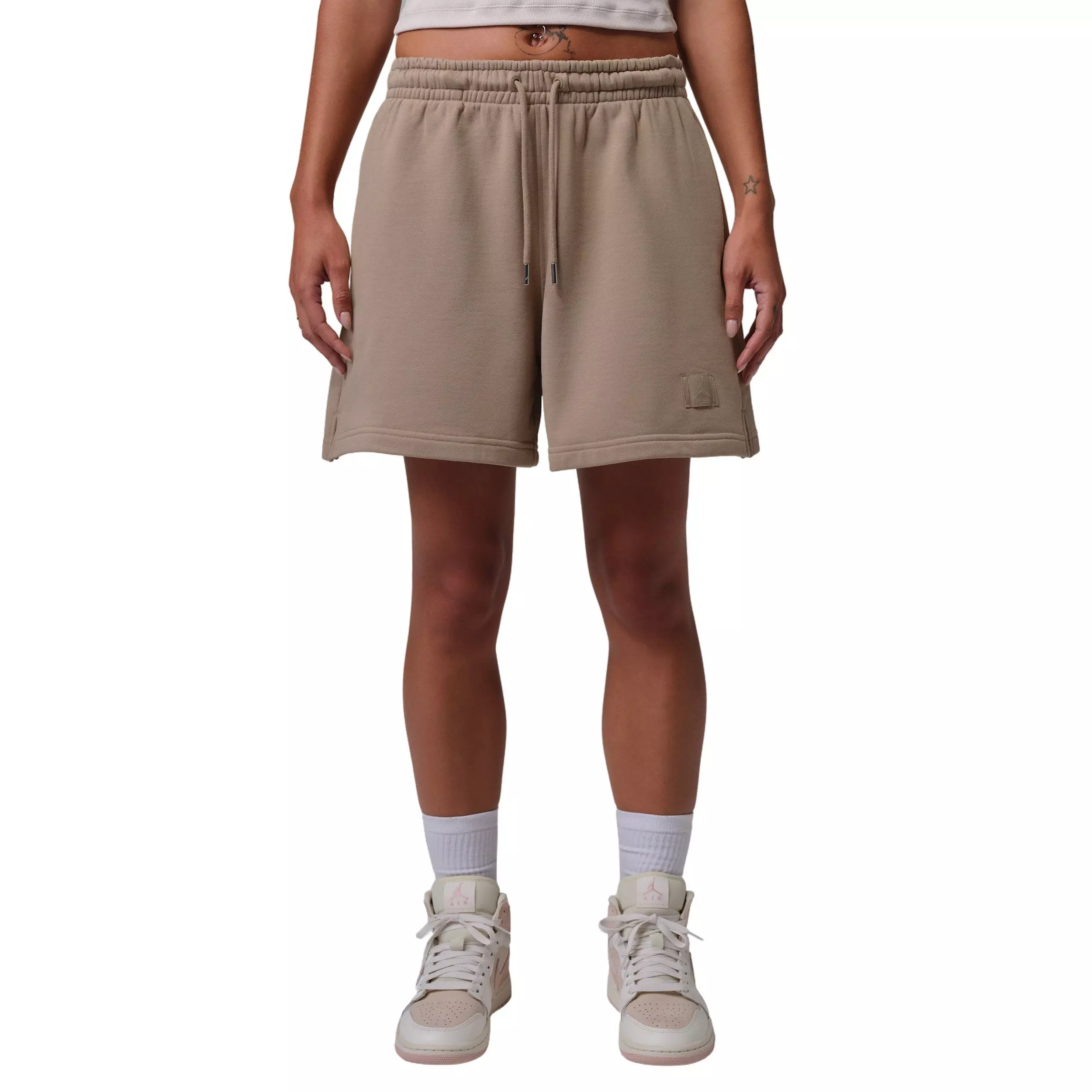 Jordan Women's Flight Fleece Shorts - KHAKI