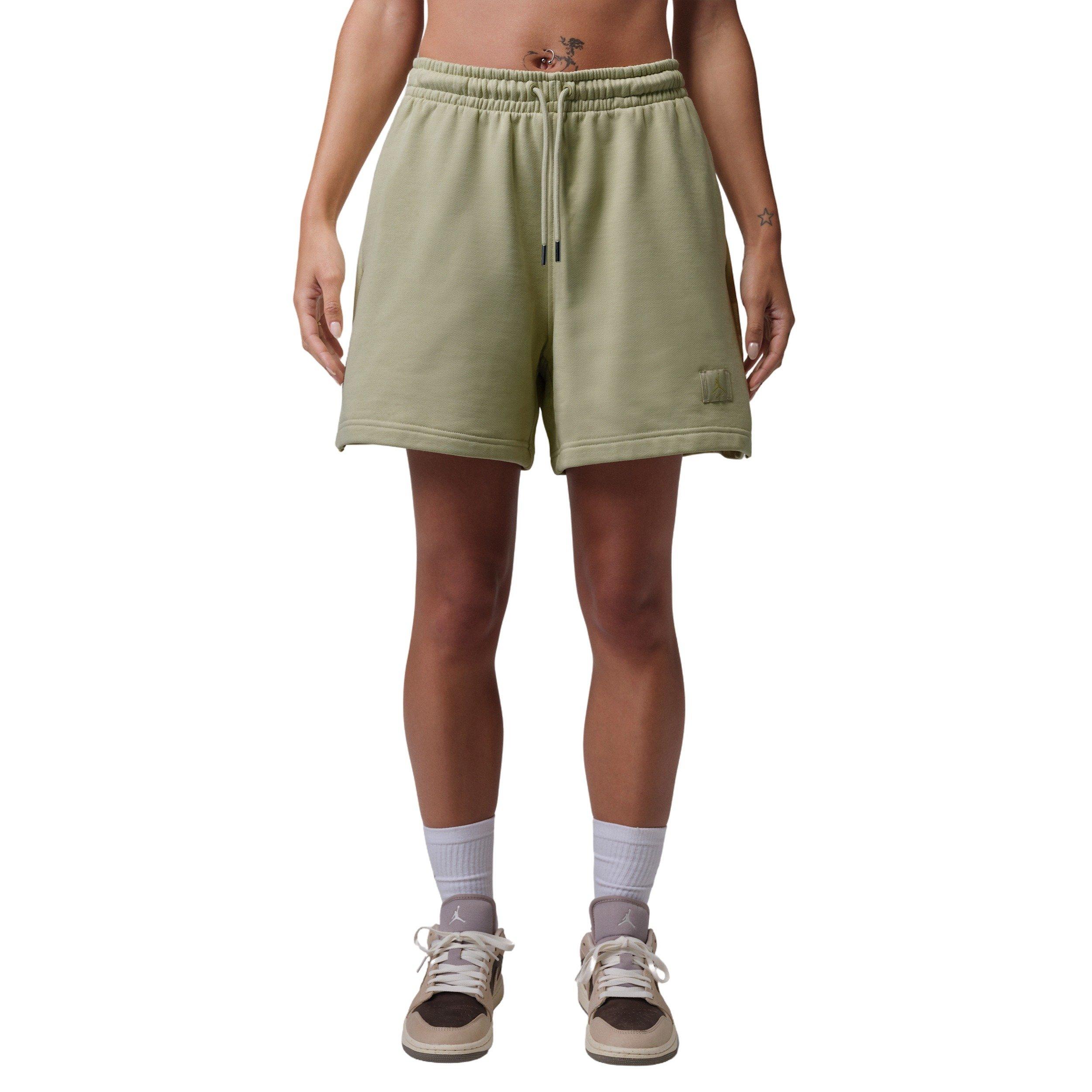 Jordan Women's Flight Fleece Shorts - OLIVE Thumbnail View 6