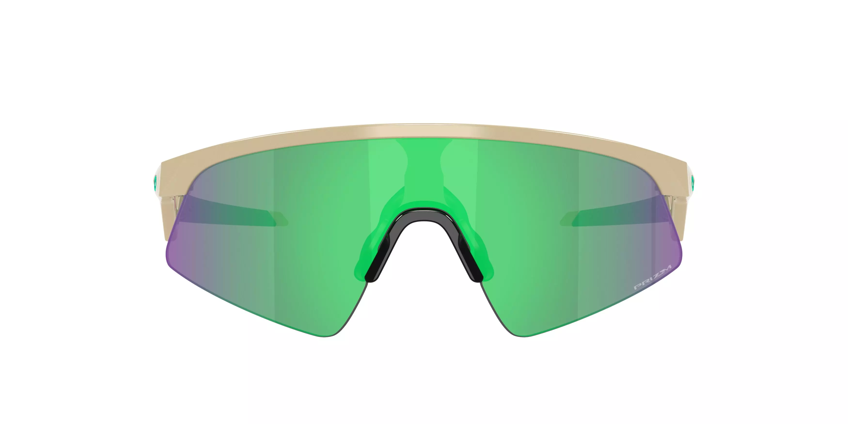 Oakley Youth Resistor Sweep Prizm Jade Sunglasses Desert Tan - TAN/GREEN