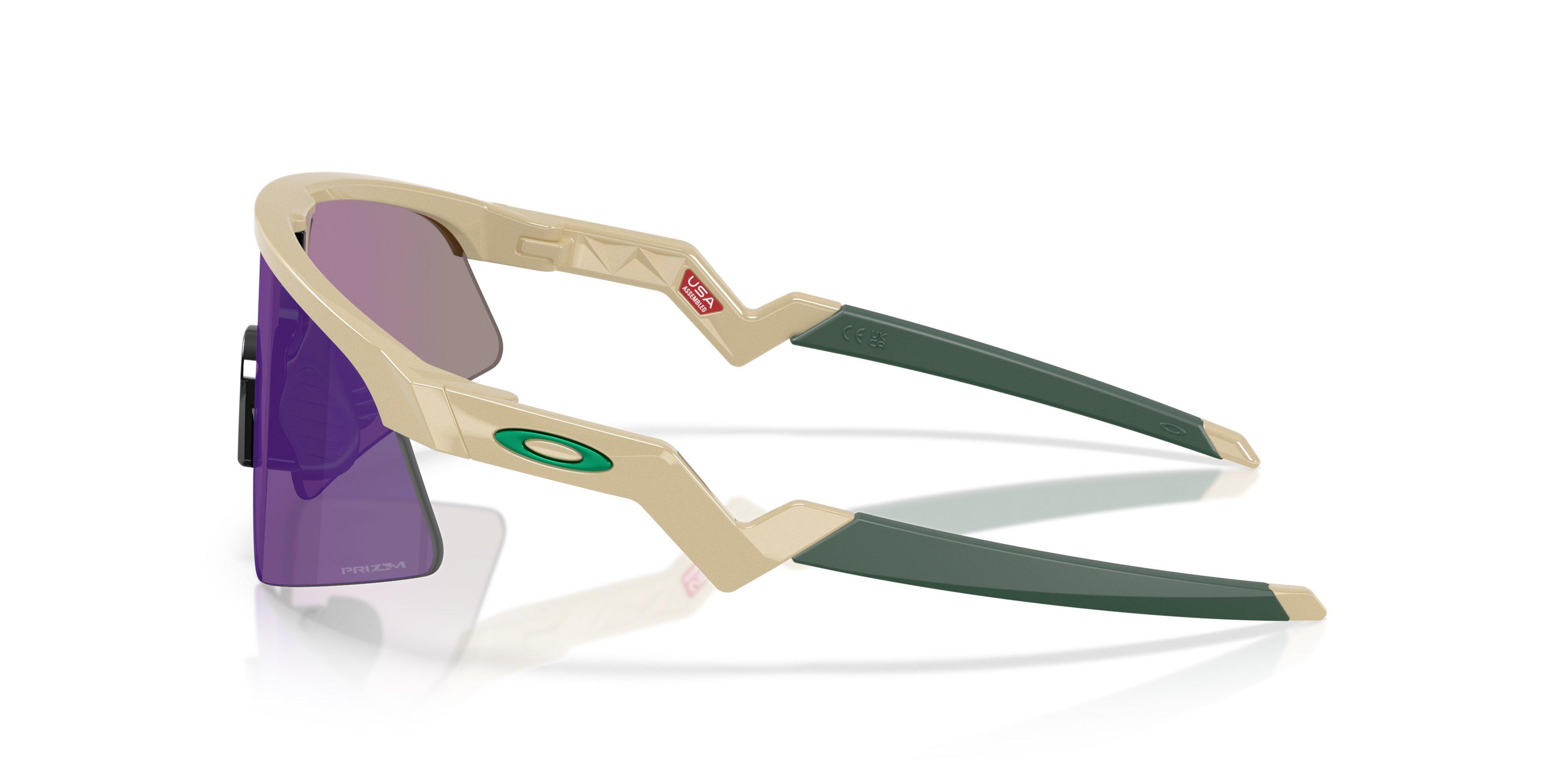 Oakley Youth Resistor Sweep Prizm Jade Sunglasses Desert Tan - TAN/GREEN Thumbnail View 4