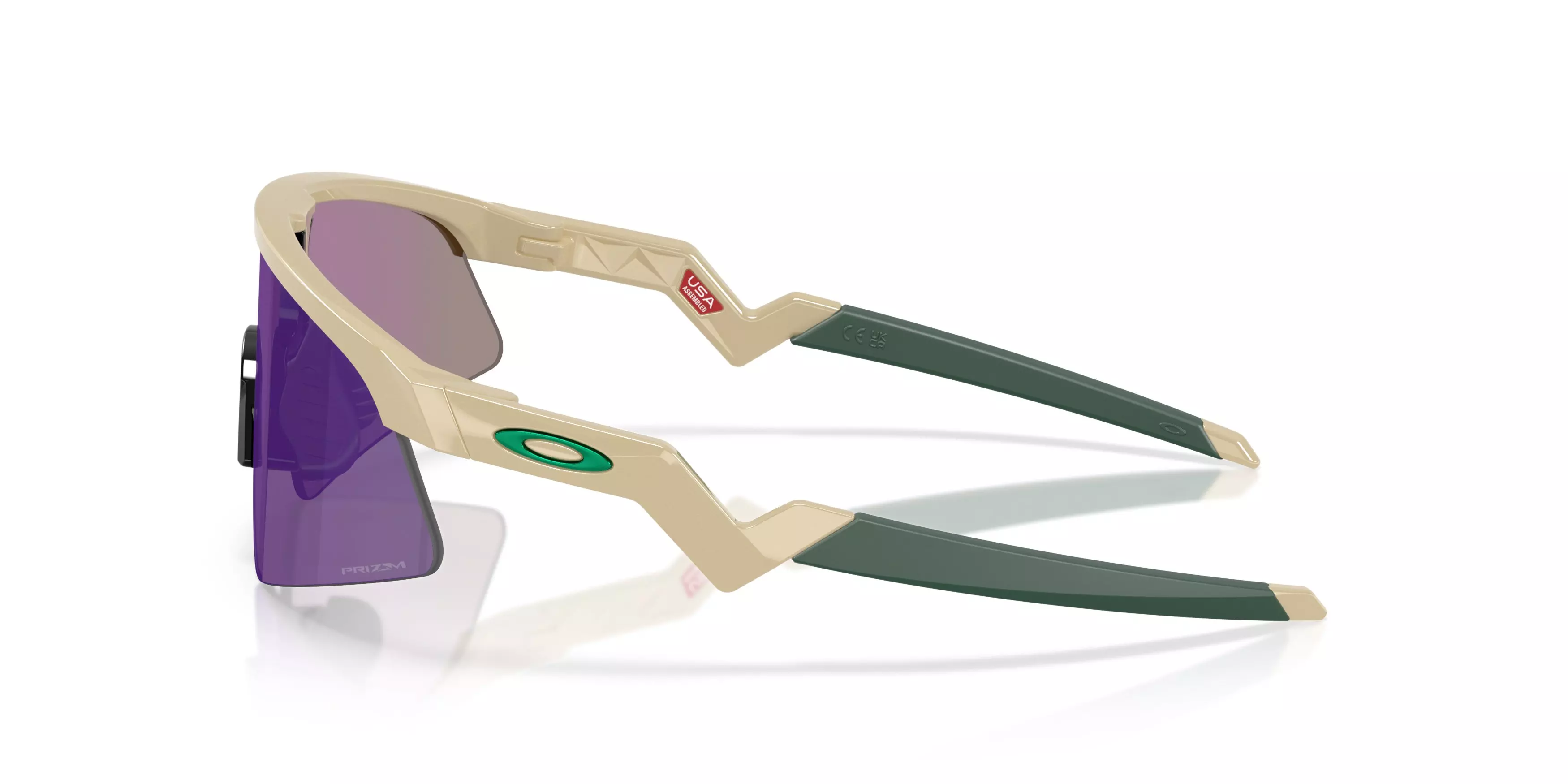 Oakley Youth Resistor Sweep Prizm Jade Sunglasses Desert Tan - TAN/GREEN
