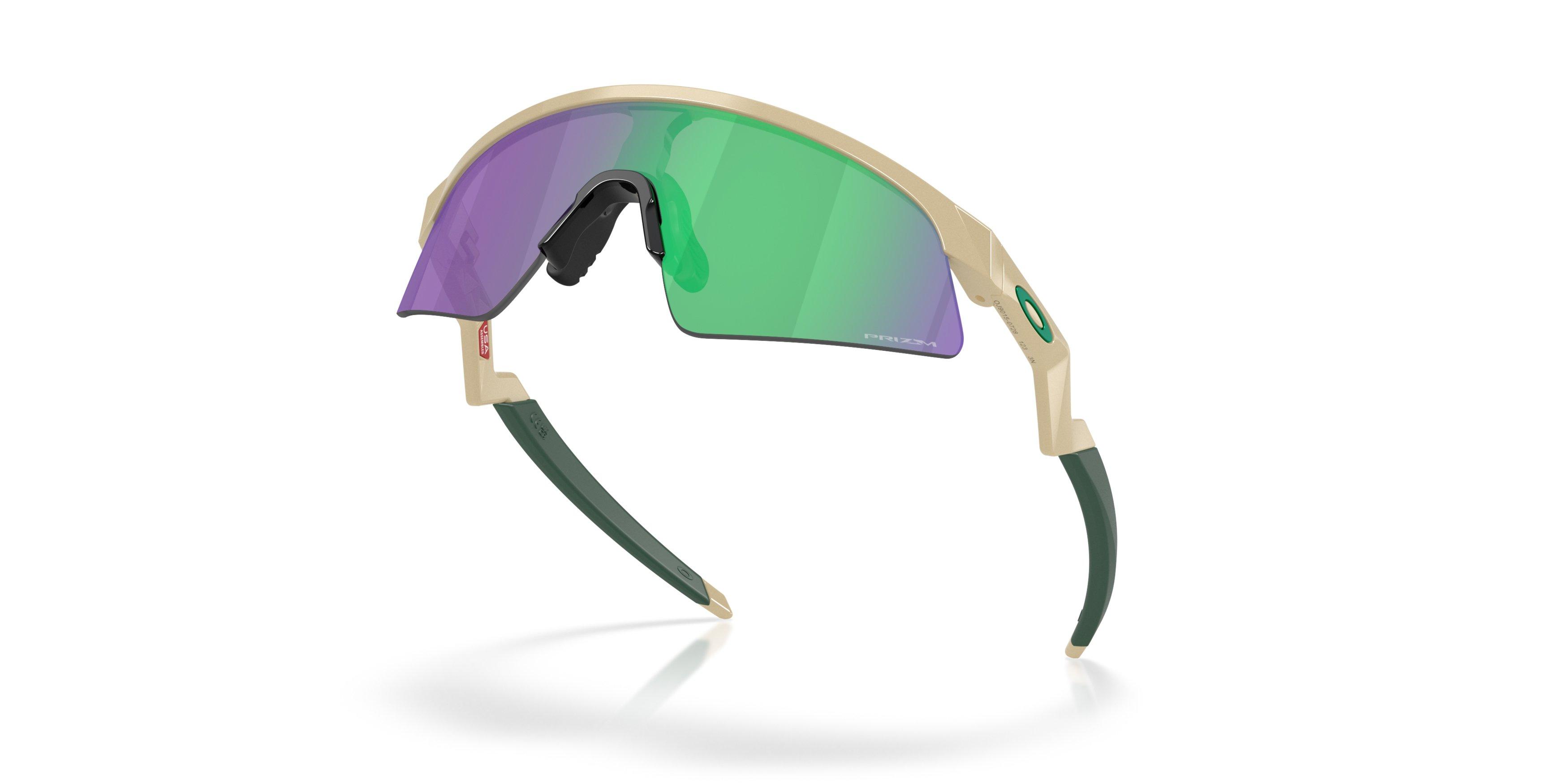 Oakley Youth Resistor Sweep Prizm Jade Sunglasses Desert Tan - TAN/GREEN Thumbnail View 7