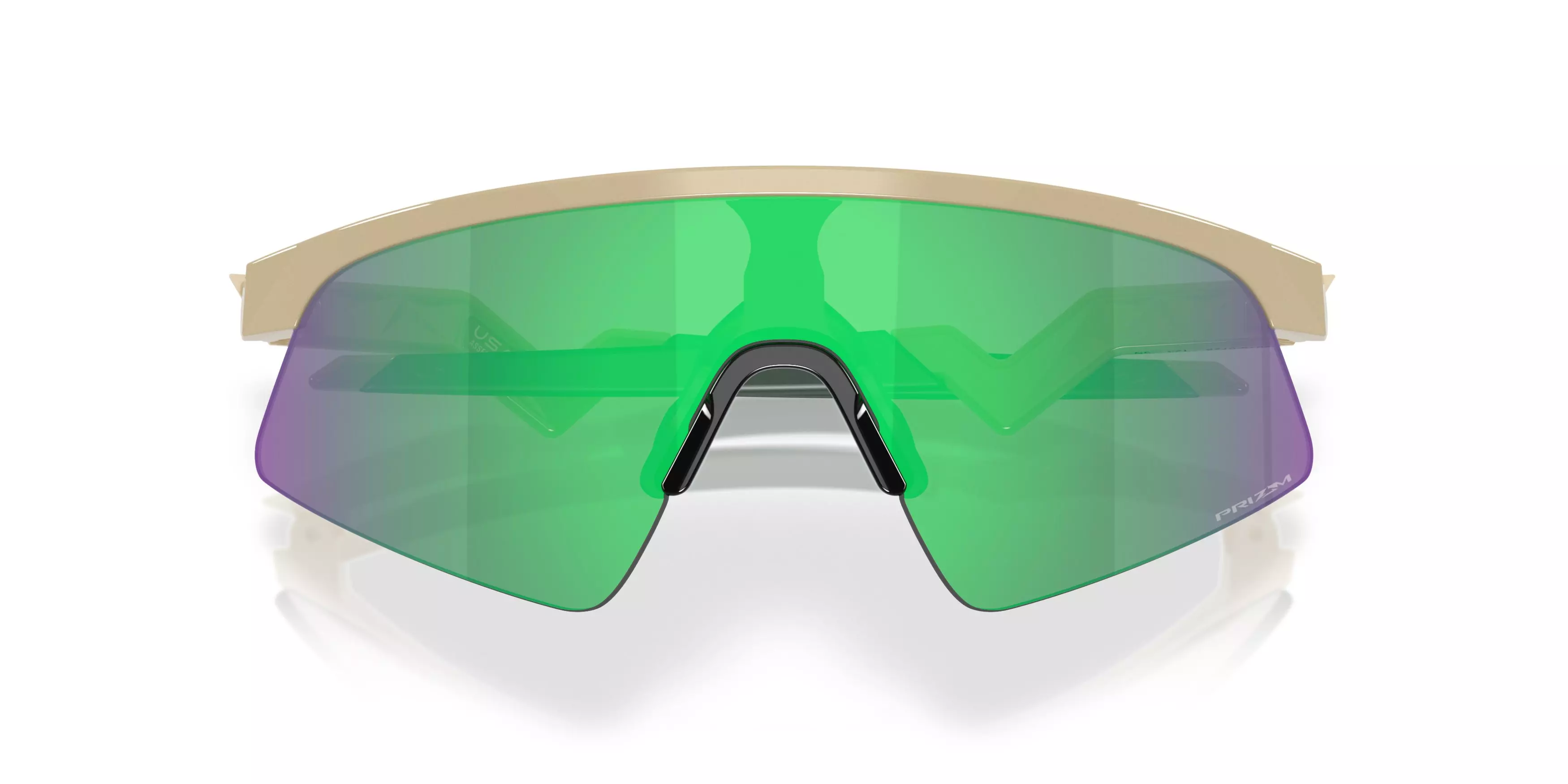 Oakley Resistor Sweep Sunglasses (Youth Fit) - Prizm Jade Lenses and Desert Tan Frame - TAN/GREEN