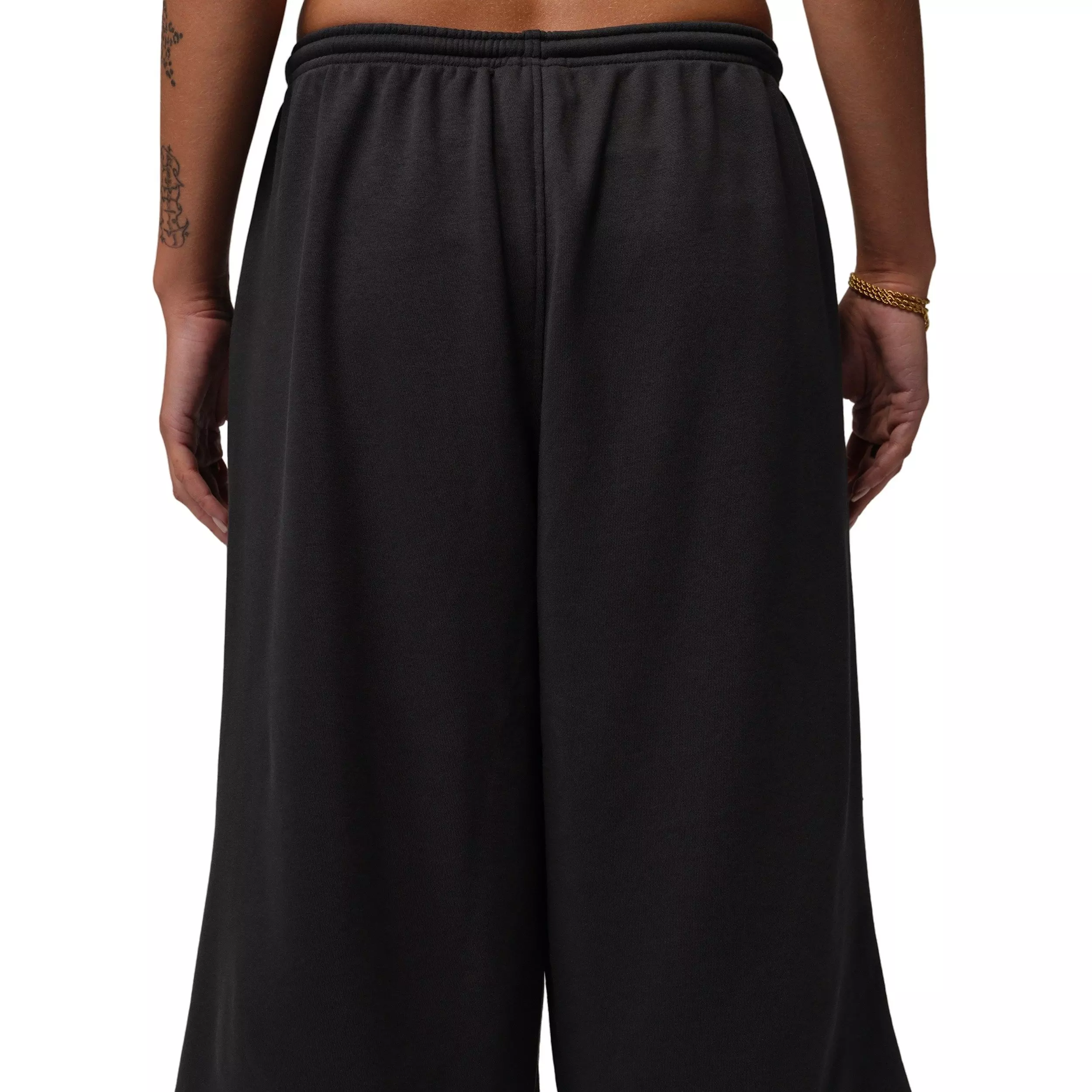 Jordan Women's Brooklyn Fleece French Terry Big Shorts - BLACK