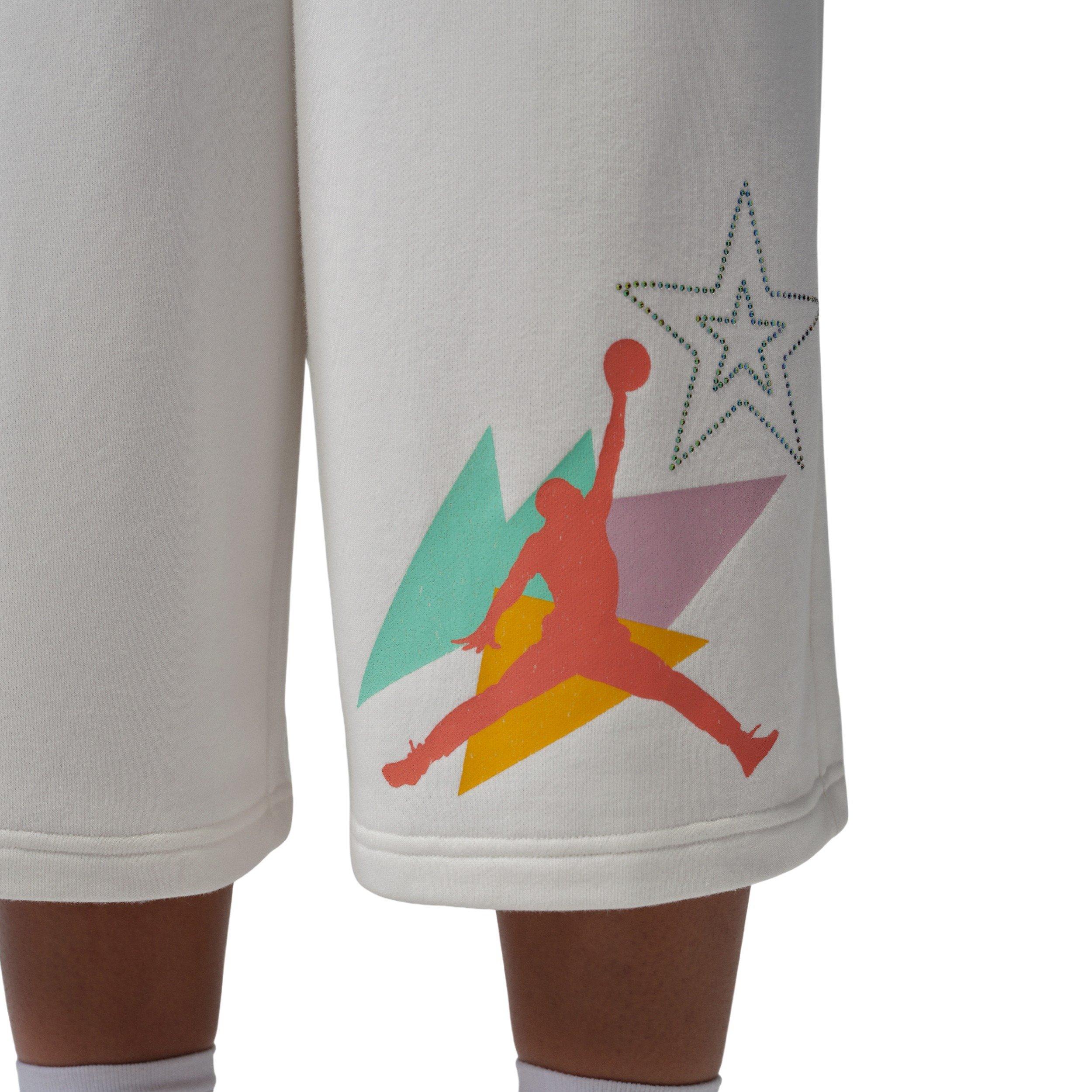Jordan Women's Brooklyn Fleece French Terry Big Shorts - SAIL Thumbnail View 4