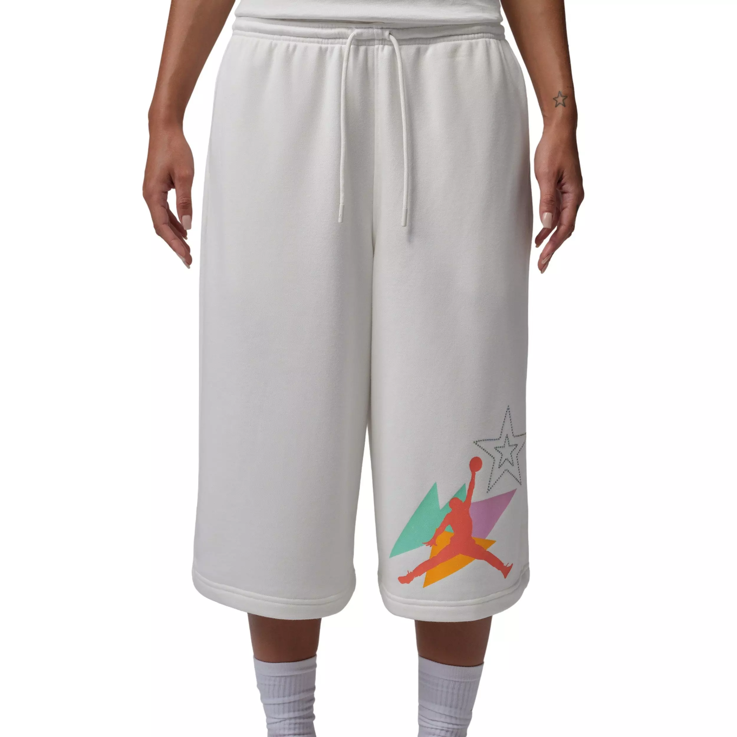 Jordan Women's Brooklyn Fleece French Terry Big Shorts - SAIL