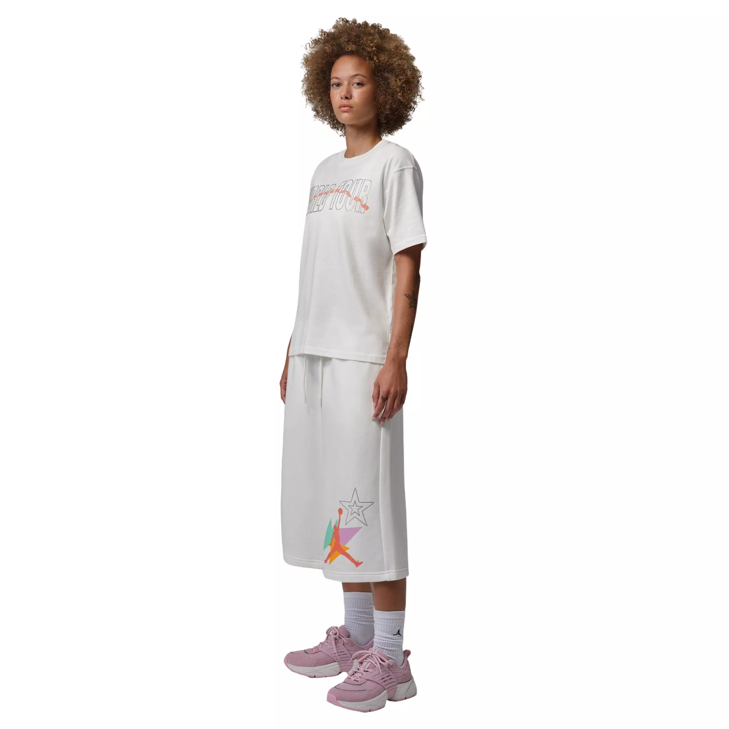 Jordan Women's Brooklyn Fleece French Terry Big Shorts - SAIL