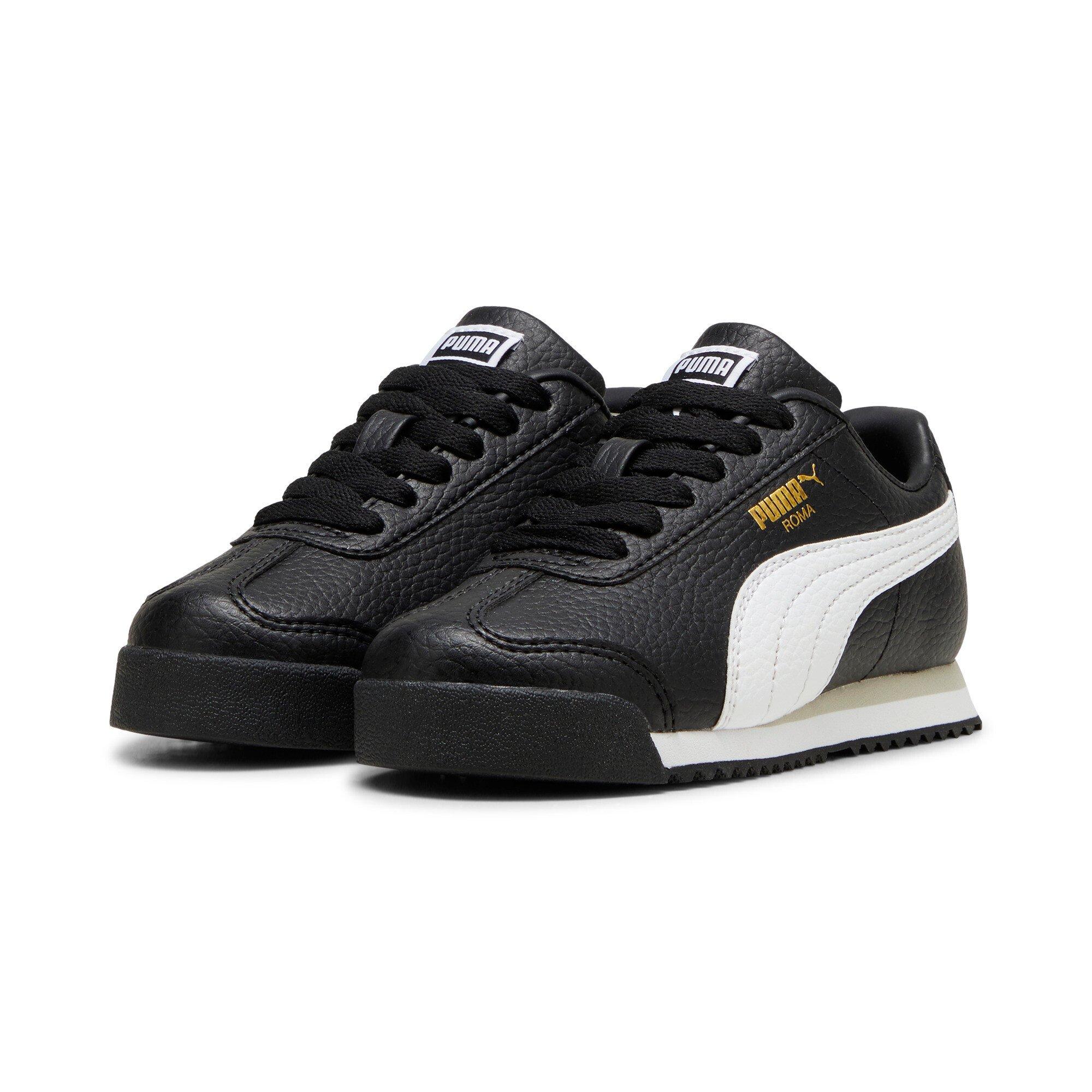 PUMA Roma 24 Standard Preschool Boys' "PUMA Black/PUMA White" Shoe