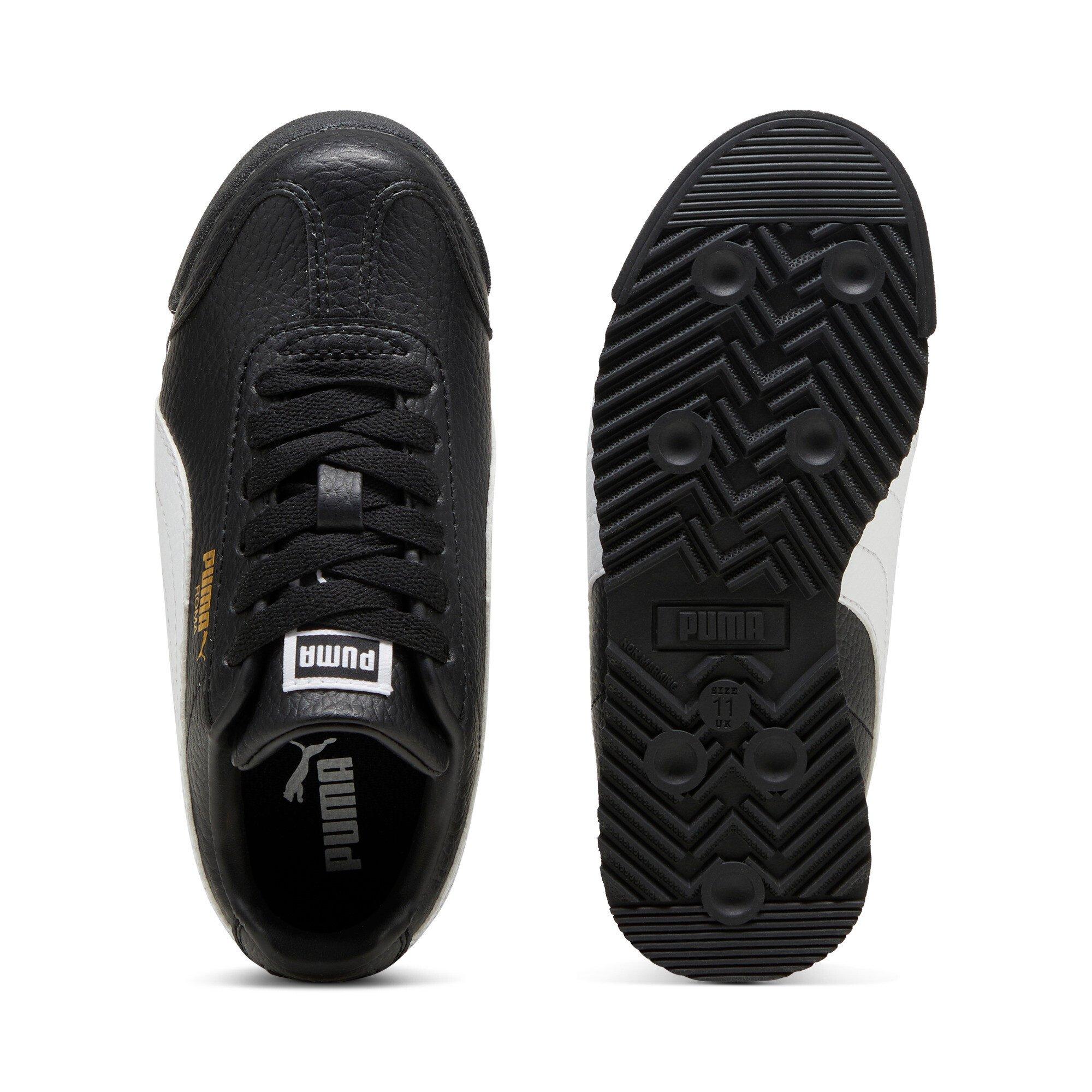 PUMA Roma 24 Standard Preschool Boys' "PUMA Black/PUMA White" Shoe