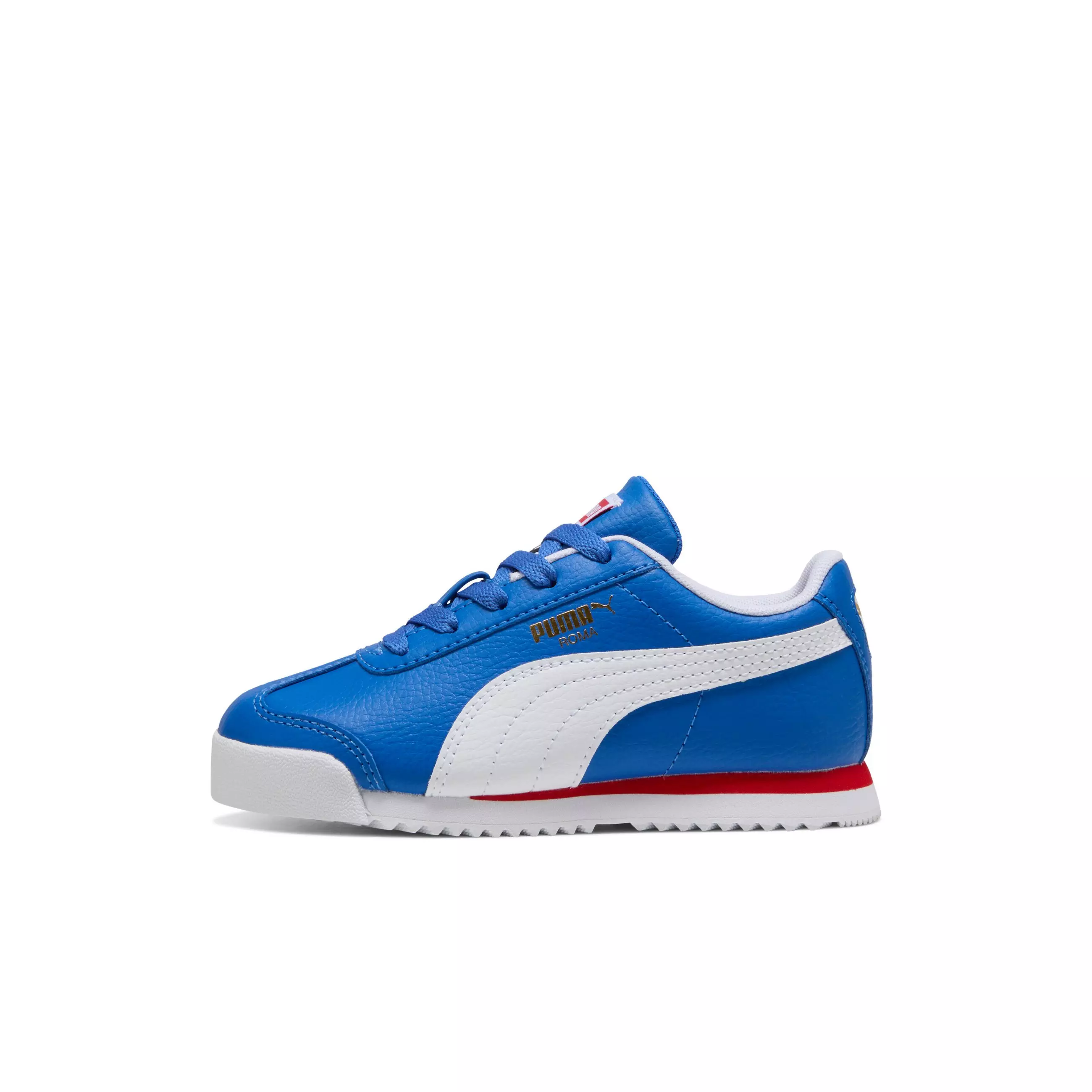 PUMA Roma 24 Standard "Mountain Blue/PUMA White" Preschool Boys' Shoe - BLUE/WHITE
