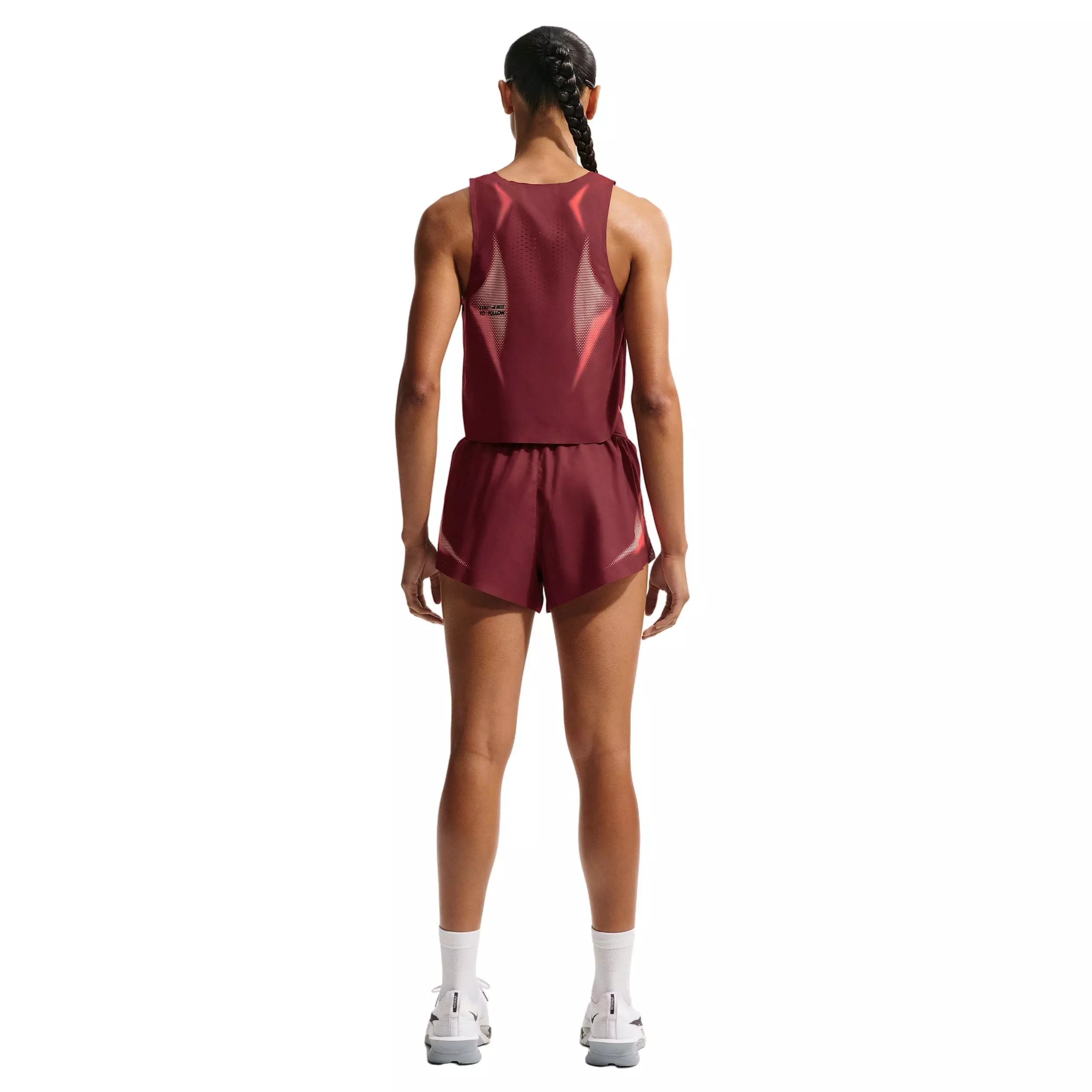Nike Women's AeroSwift Dri-FIT ADV Brief-Lined 3" Running Shorts - RED/BLACK