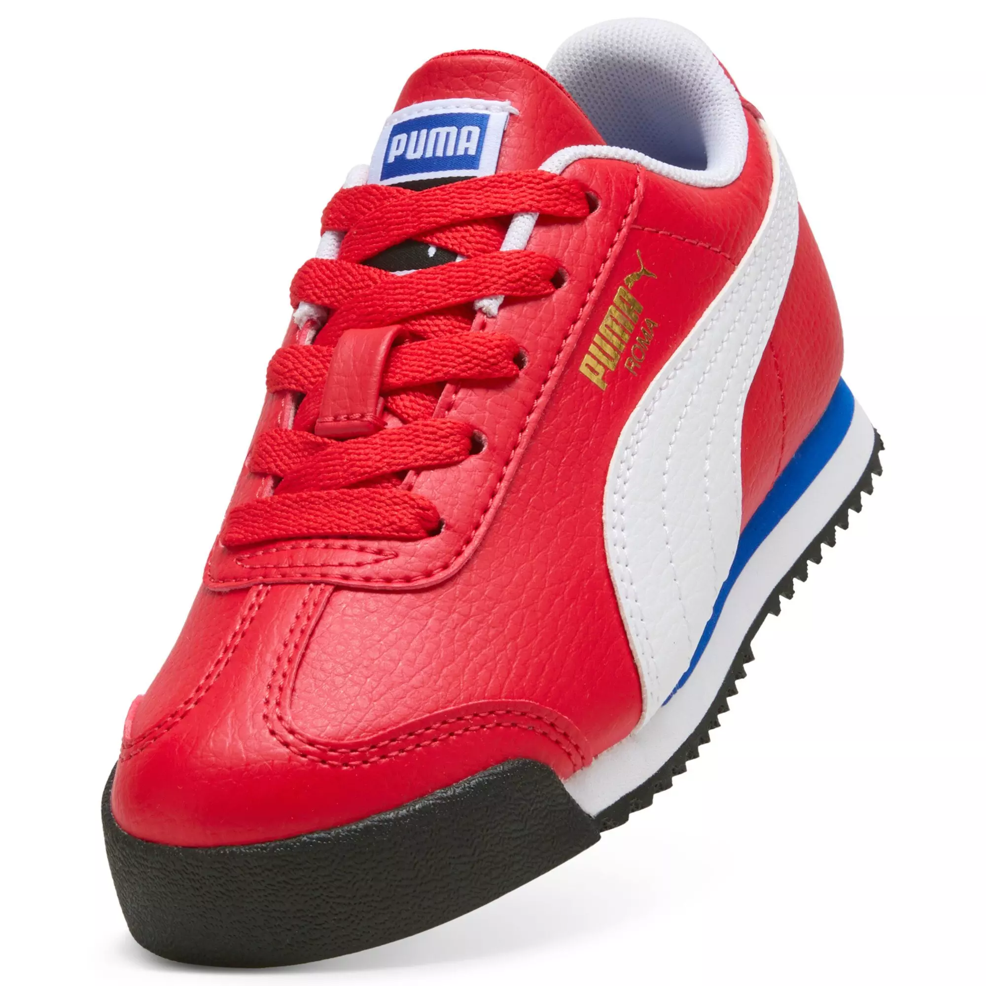 PUMA Roma 24 Standard "For All Time Red/PUMA White" Preschool Boys' Shoe - RED/WHITE