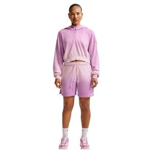 Nike Women's Sportswear Phoenix Fleece Dip-Dye Mid-Rise Shorts