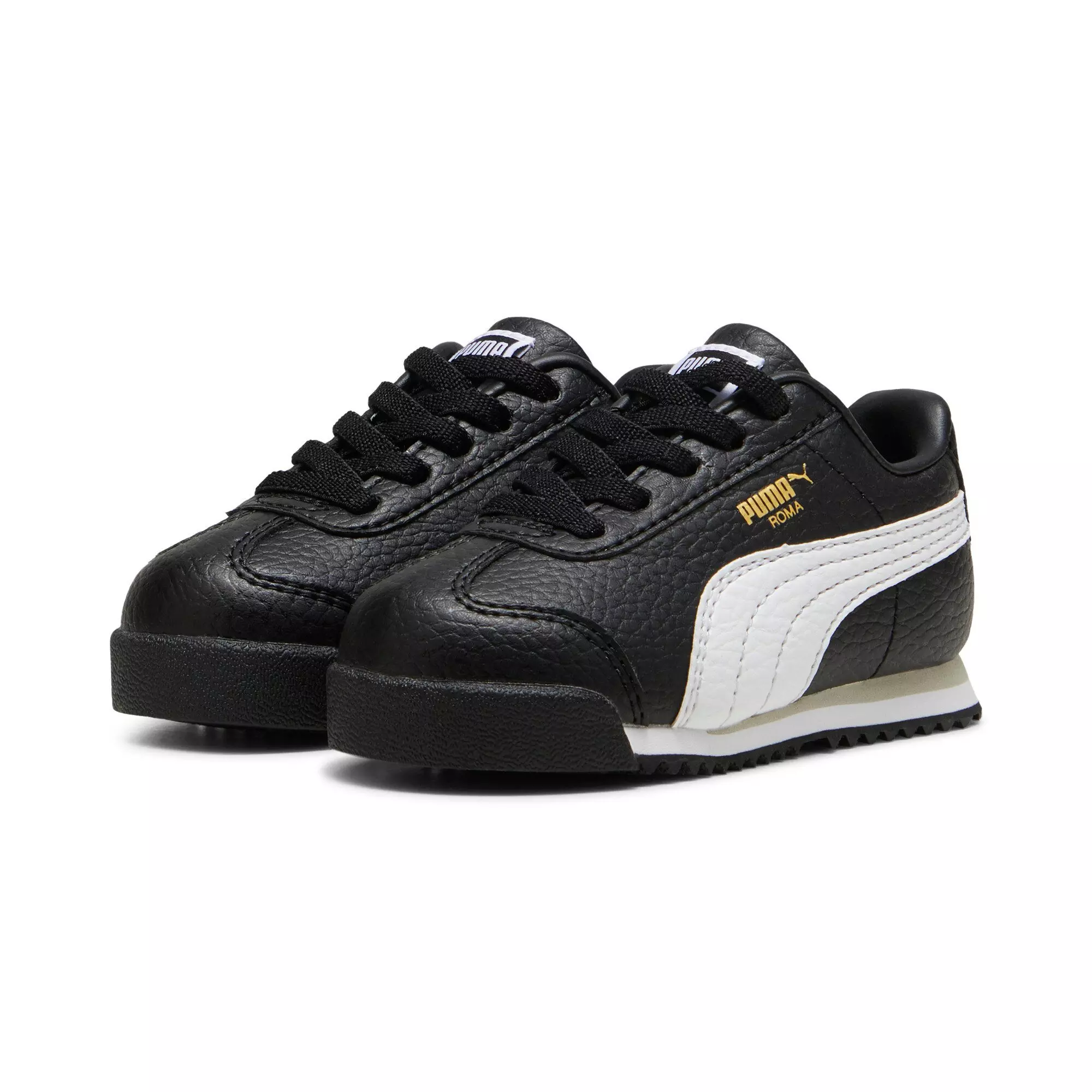 PUMA Roma 24 Standard "PUMA Black/PUMA White" Infant Boys' Shoe - BLACK/WHITE