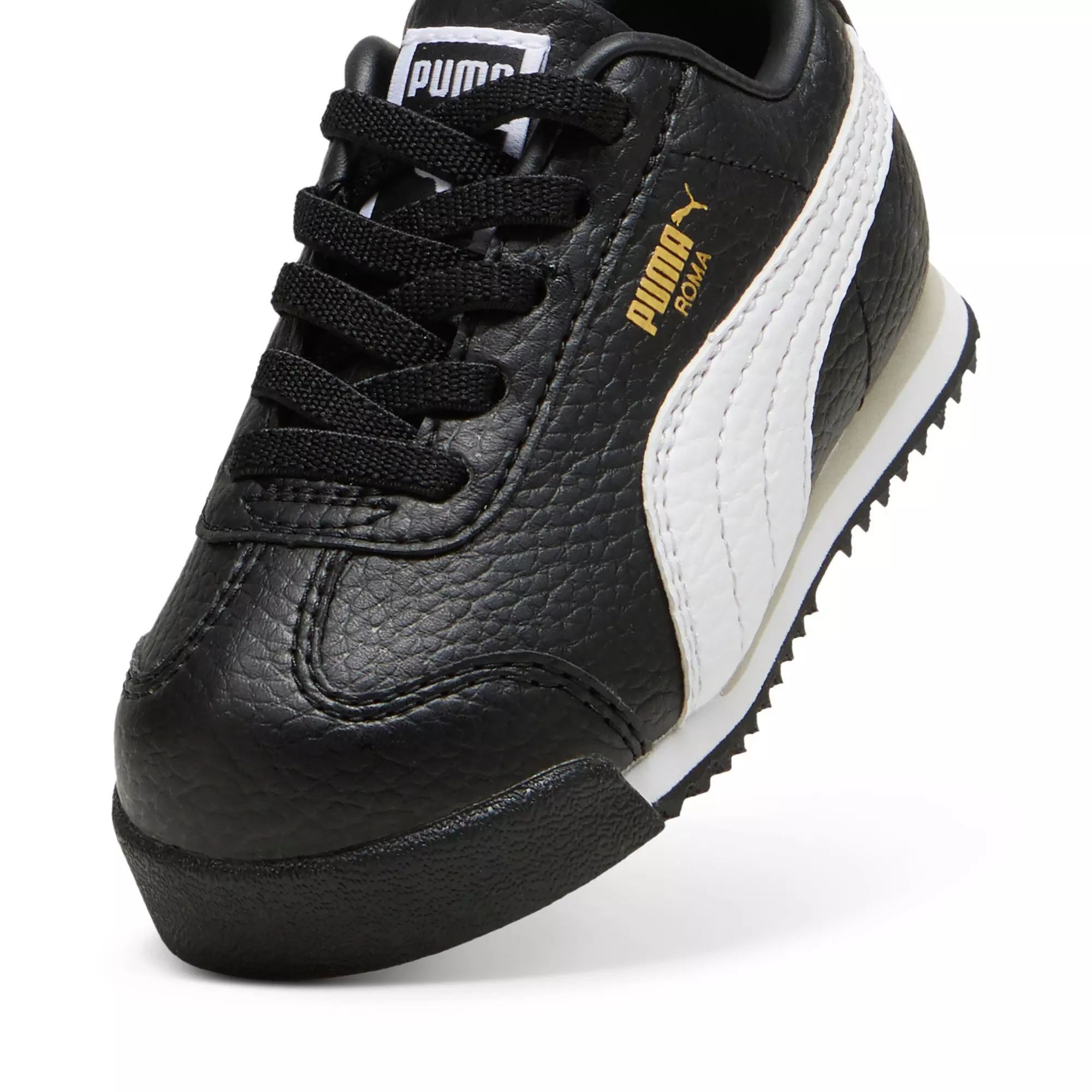 PUMA Roma 24 Standard "PUMA Black/PUMA White" Infant Boys' Shoe - BLACK/WHITE