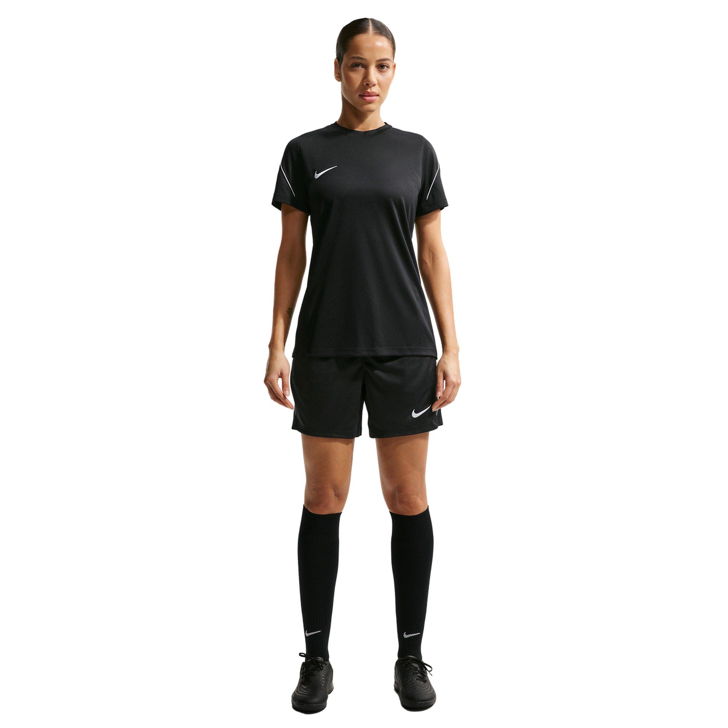 Nike Women's Strike Dri-FIT Soccer Knit Shorts - BLACK/WHITE Thumbnail View 1