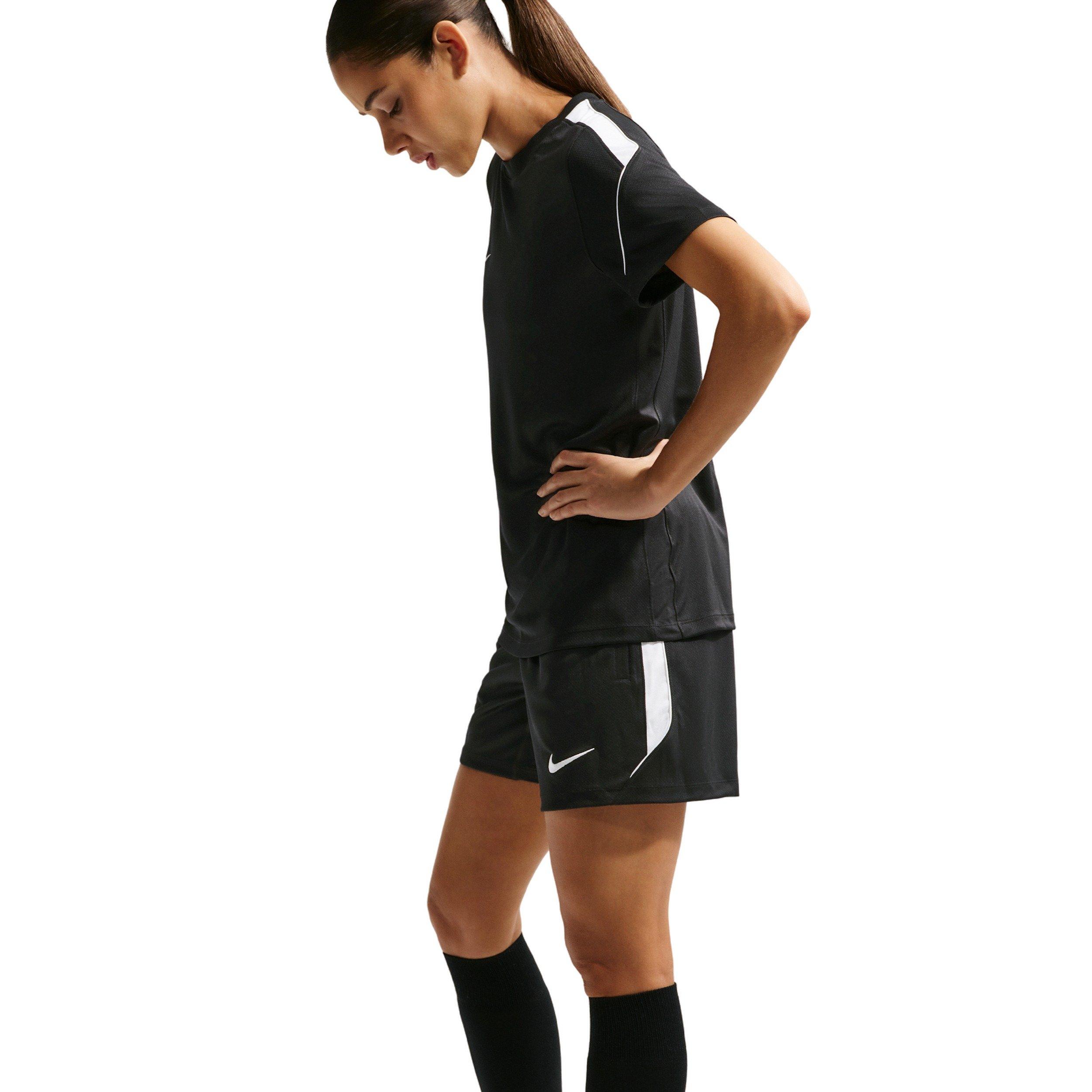 Nike Women's Strike Dri-FIT Soccer Knit Shorts - BLACK/WHITE Thumbnail View 5