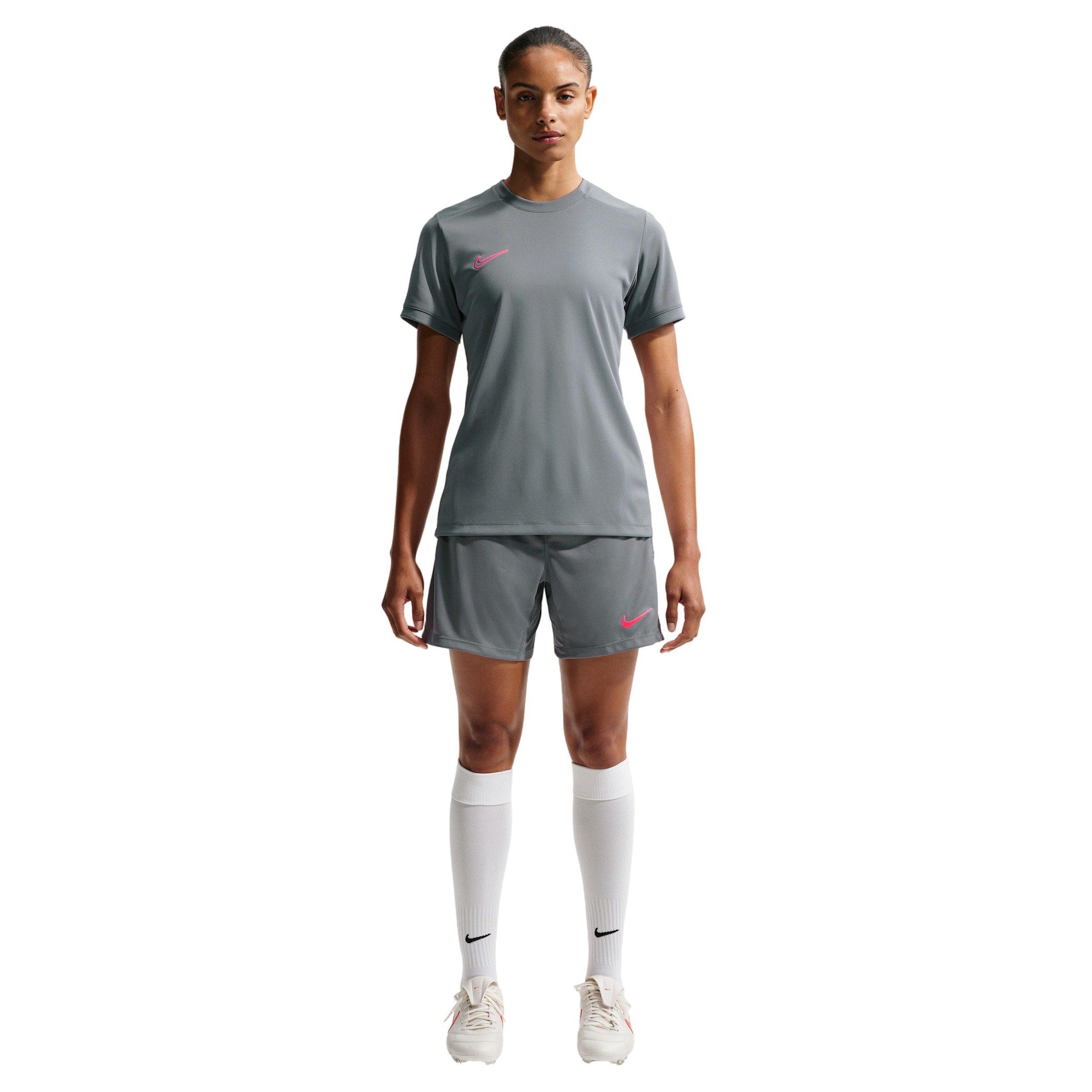 Nike Women's Strike Dri-FIT Soccer Knit Shorts - GREY/BLACK Thumbnail View 1