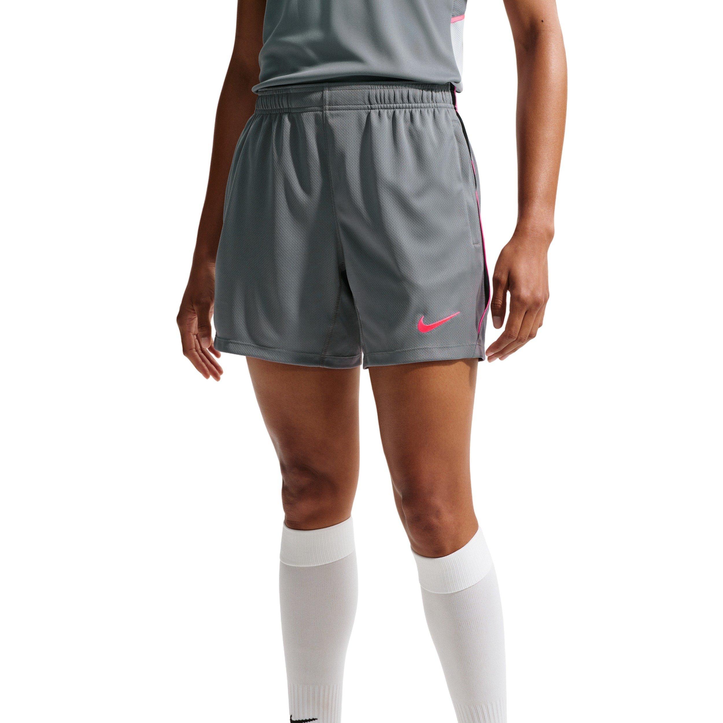 Nike Women's Strike Dri-FIT Soccer Knit Shorts - GREY/BLACK Thumbnail View 3