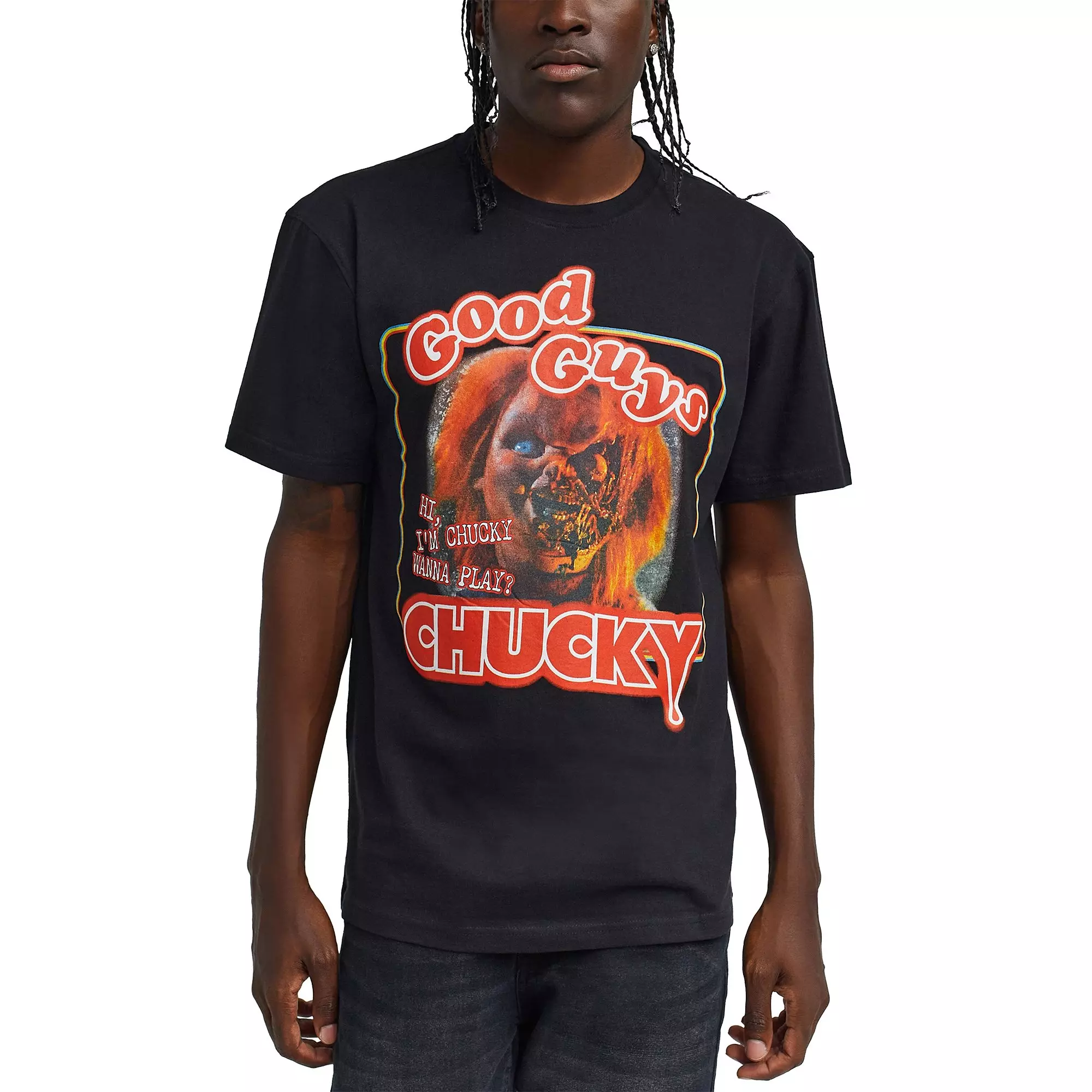 Reason Men's Hi I'm Chucky Tee - Black - BLACK