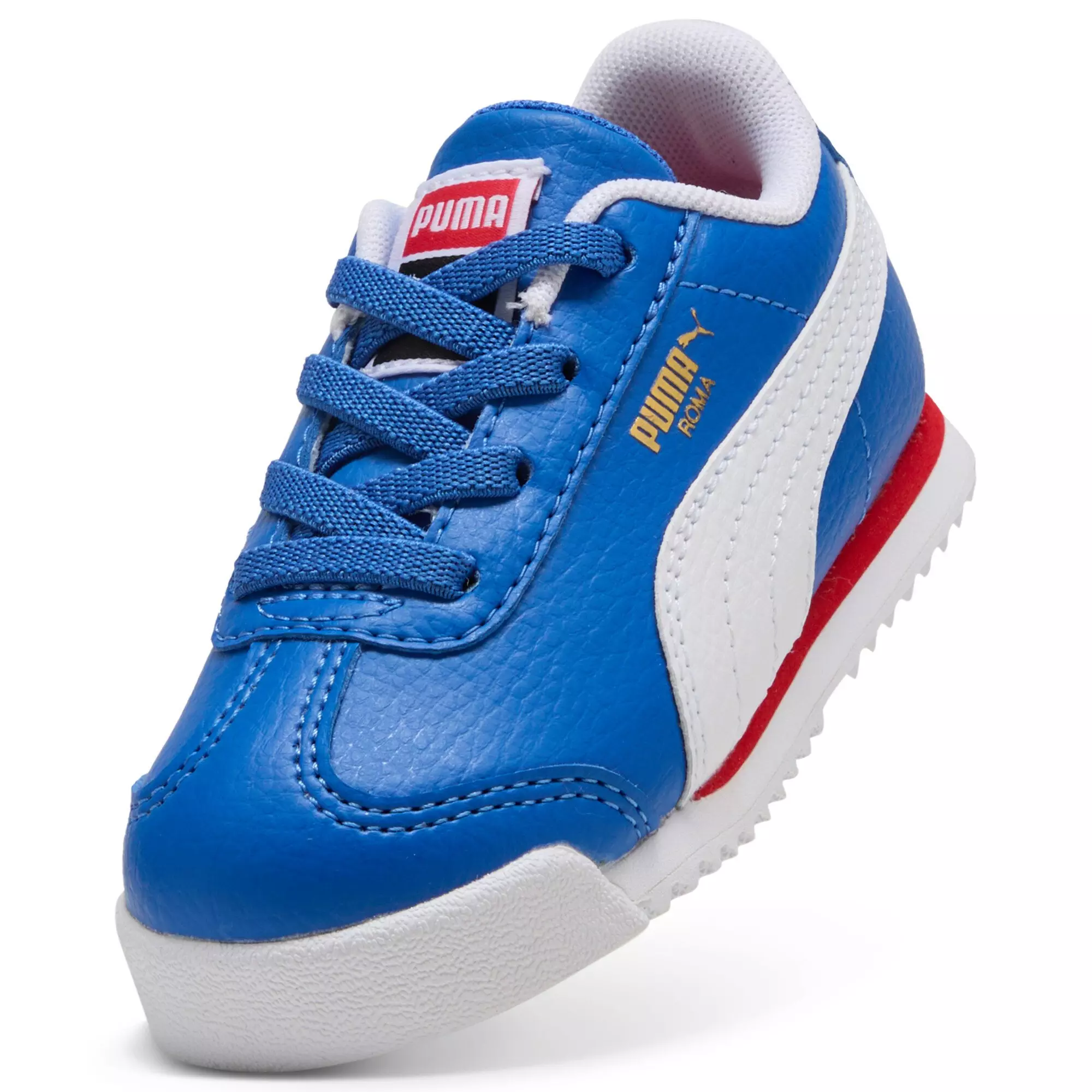PUMA Roma 24 Standard "Mountain Blue/PUMA White" Infant Boys' Shoe - BLUE/WHITE