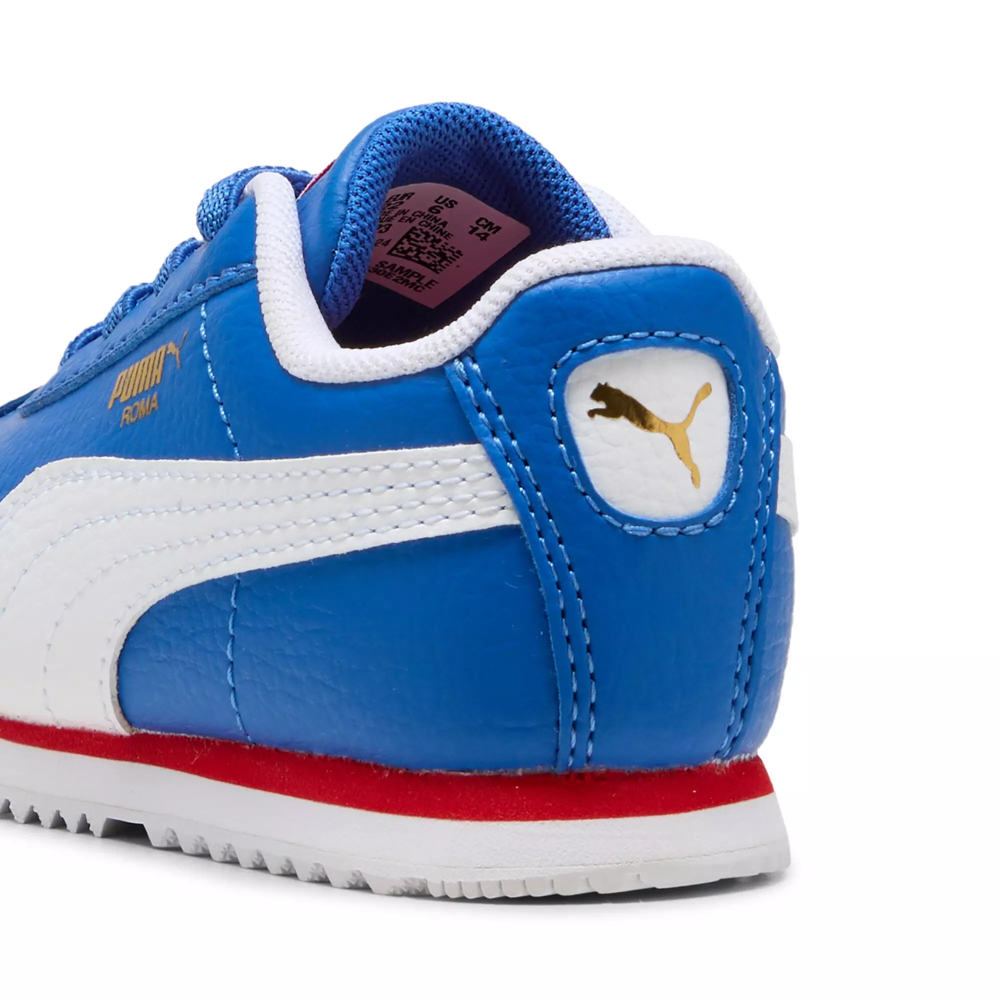 PUMA Roma 24 Standard "Mountain Blue/PUMA White" Infant Boys' Shoe - BLUE/WHITE