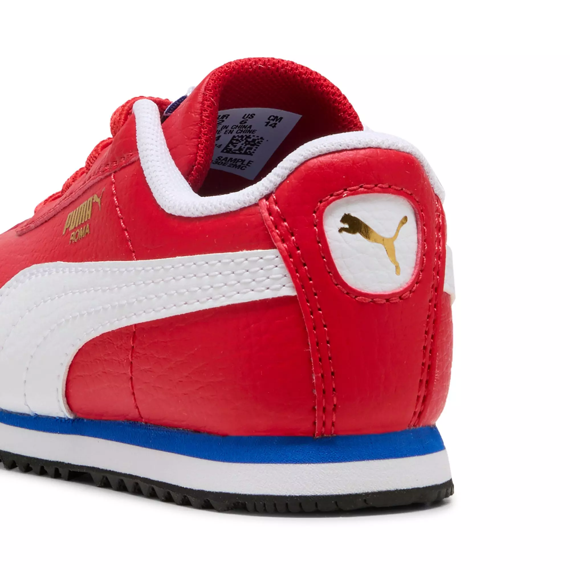 PUMA Roma 24 Standard "For All Time Red/PUMA White" Infant Boys' Shoe - RED/WHITE