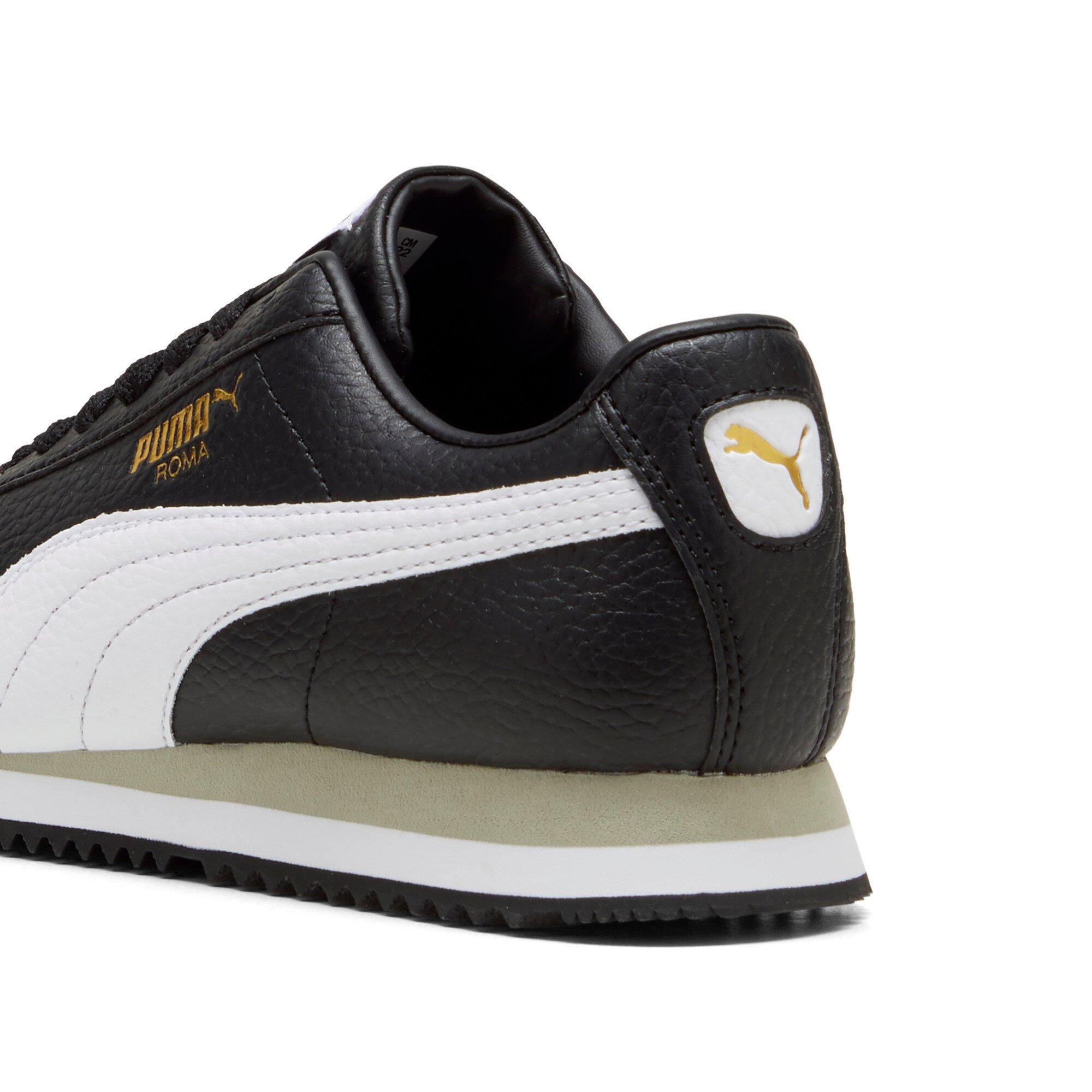 PUMA Roma 24 Standard Grade School Boys' "PUMA Black/PUMA White" Shoe