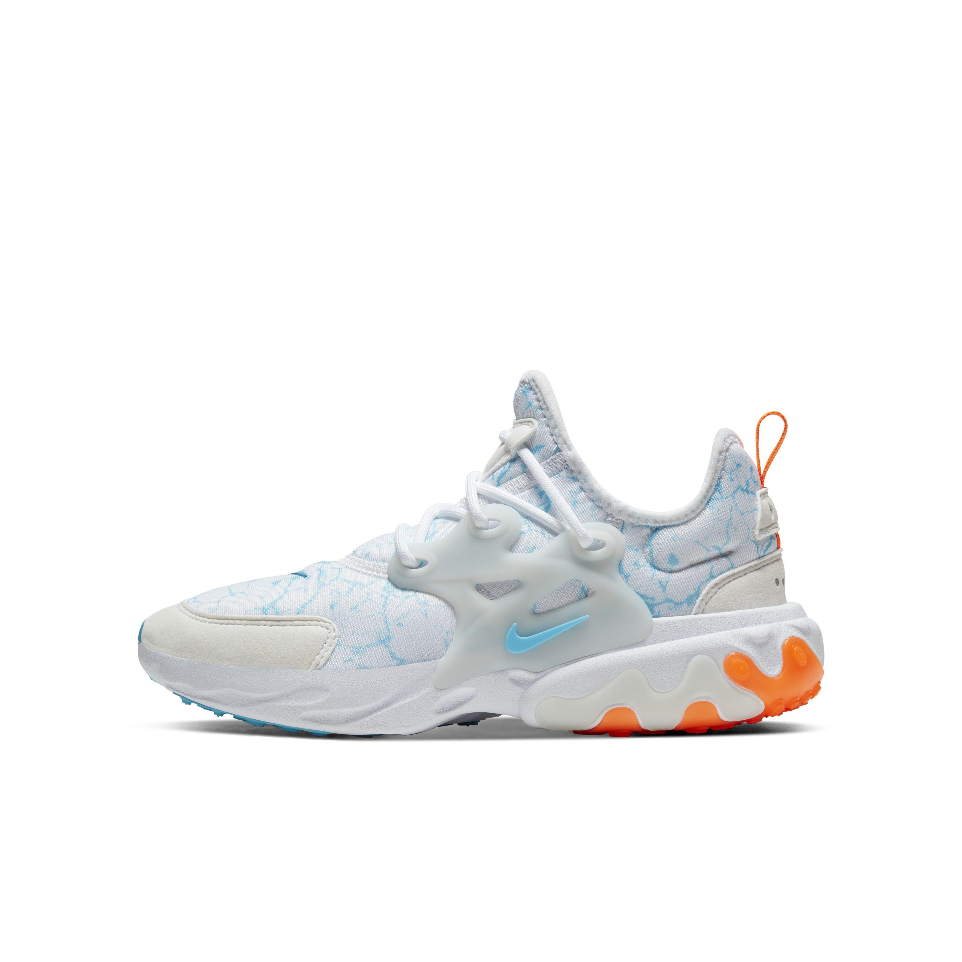 Junior react presto trainer teal / orange / outlet white