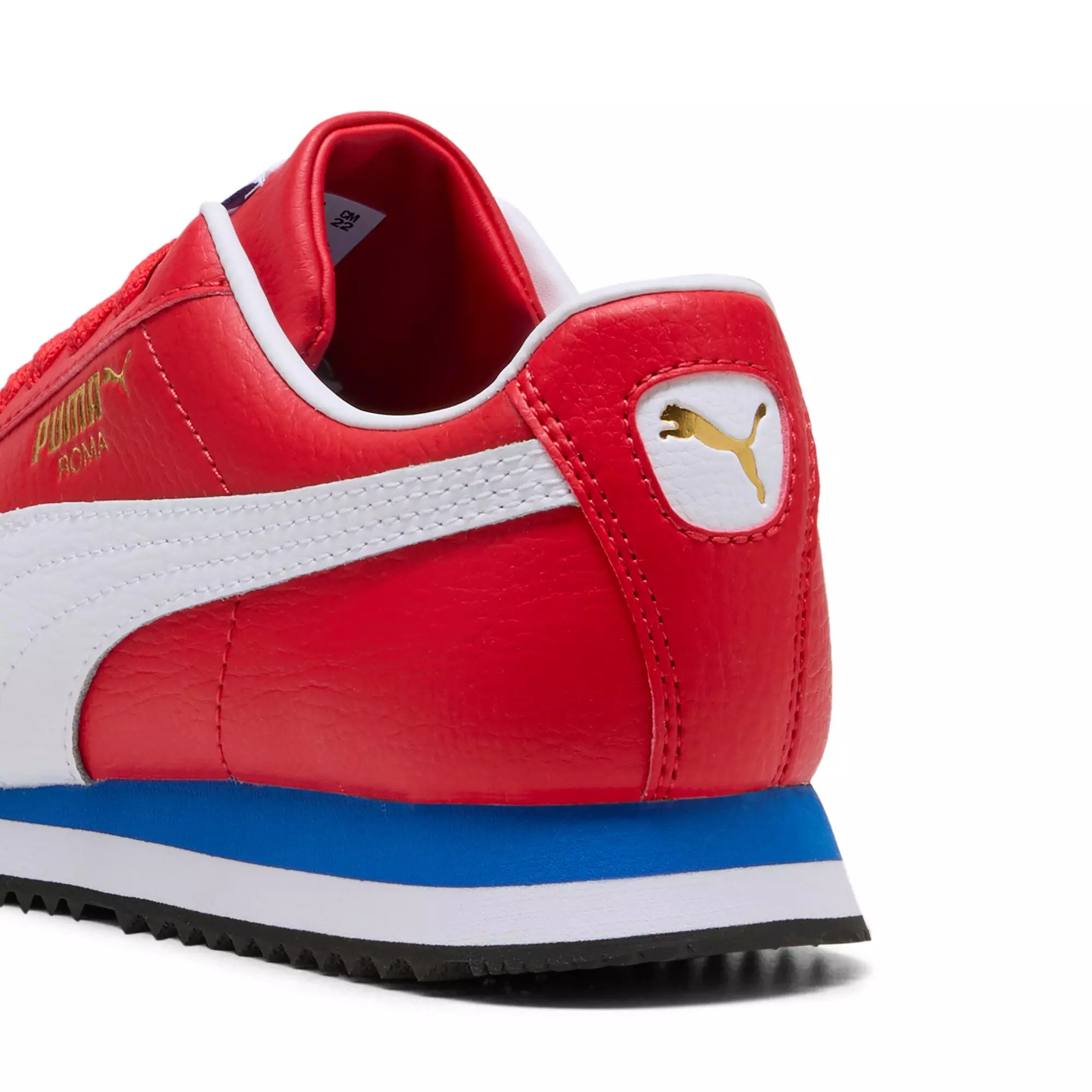 PUMA Roma 24 Standard "For All Time Red/PUMA White" Grade School Boys' Shoe - RED/WHITE
