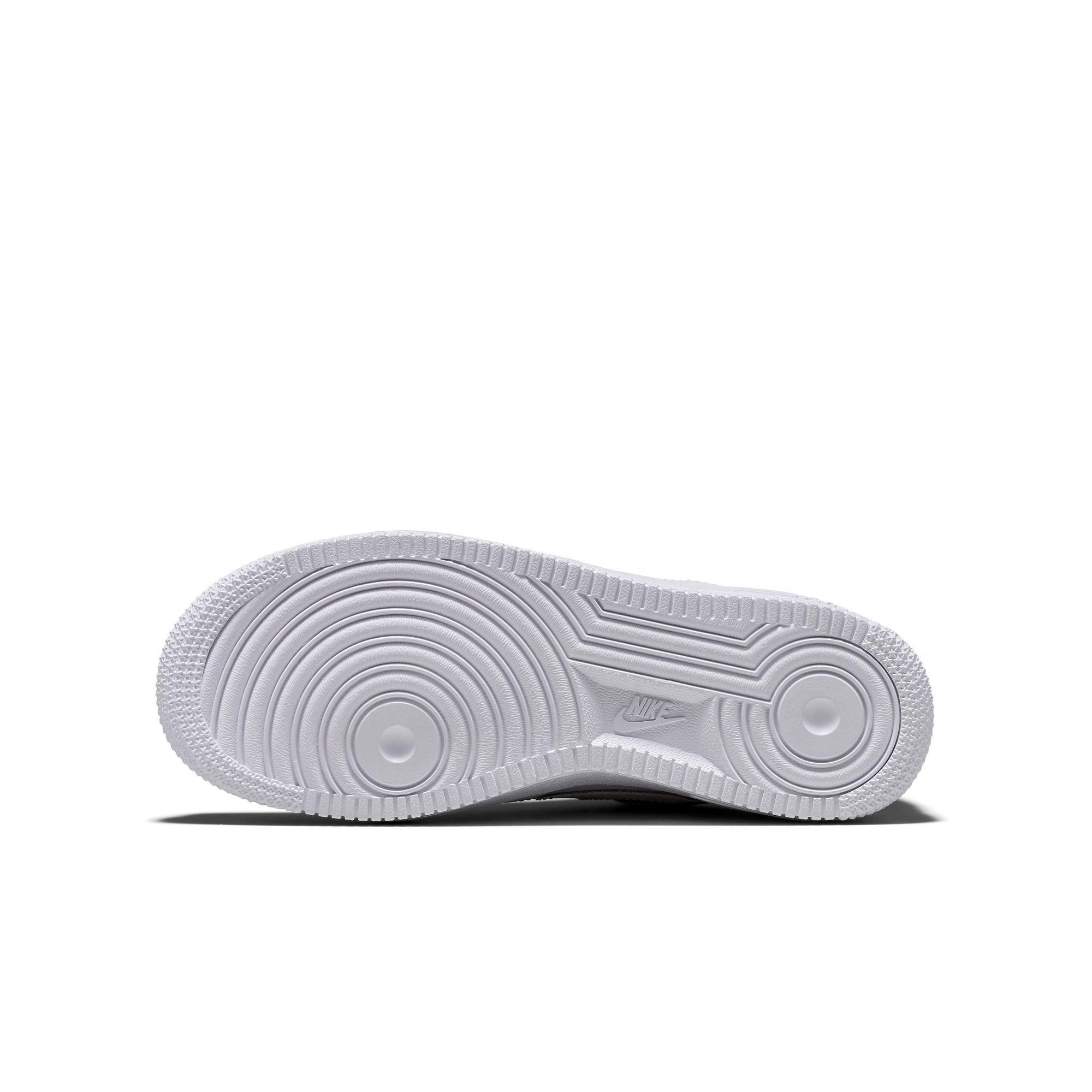 Nike Air Force 1 Low Grade School "White" Kids' Casual Shoe - WHITE Thumbnail View 7