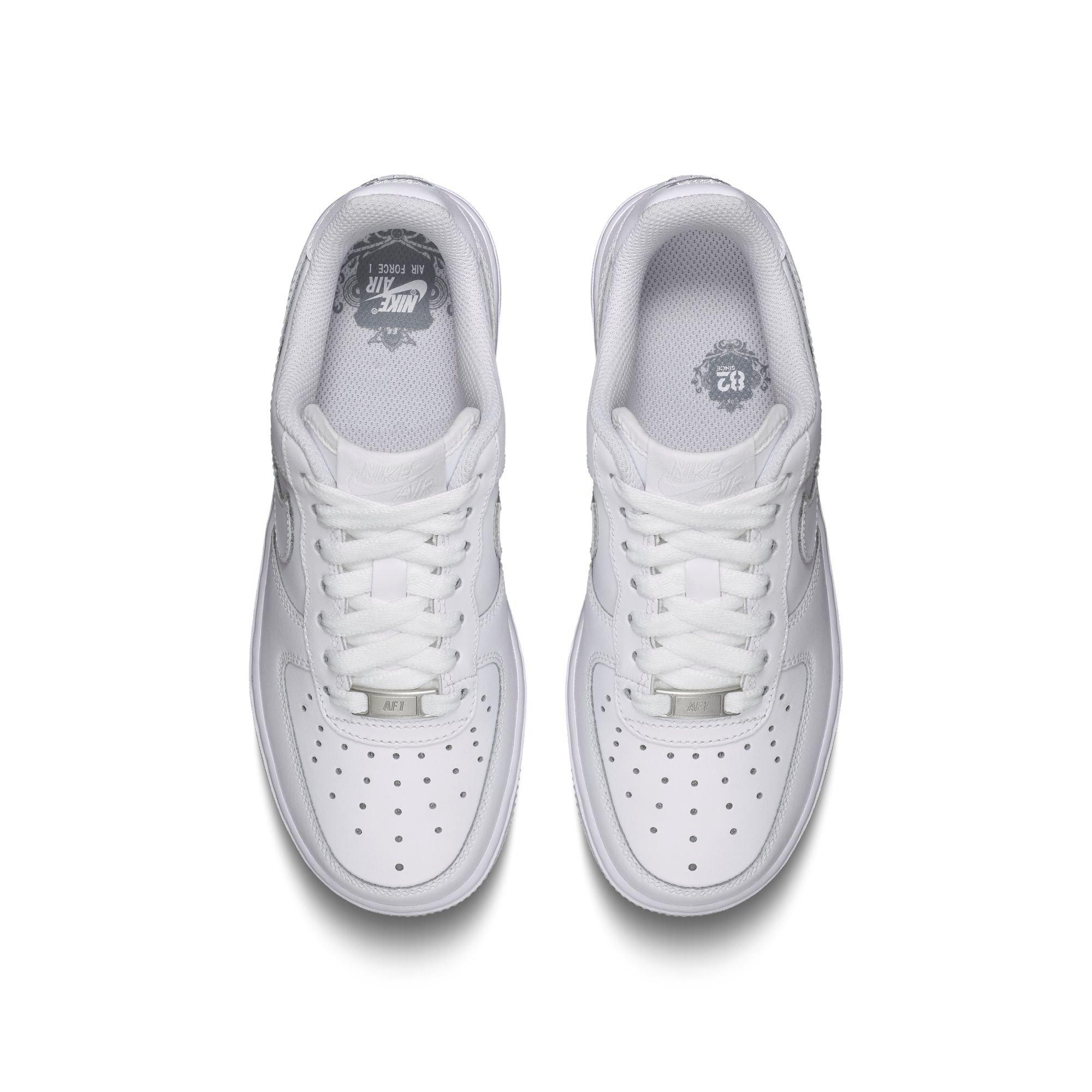 white air force 1 grade school size 5