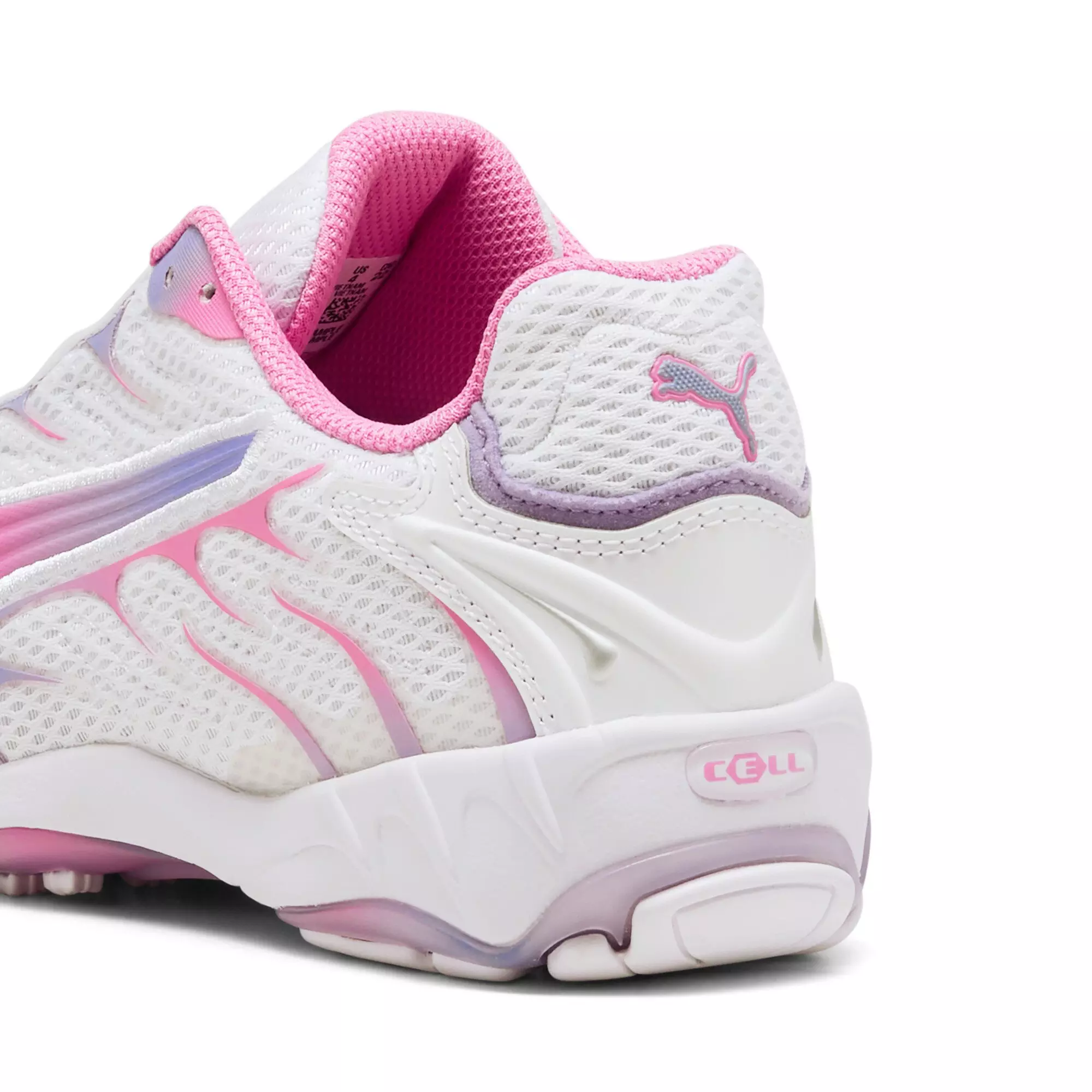 PUMA Inhale "PUMA White/Posie Pink" Grade School Girls' Shoe - WHITE/PINK