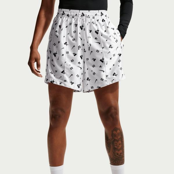 Nike A'ja Wilson "White/Black" Women's Dri-FIT Basketball Short