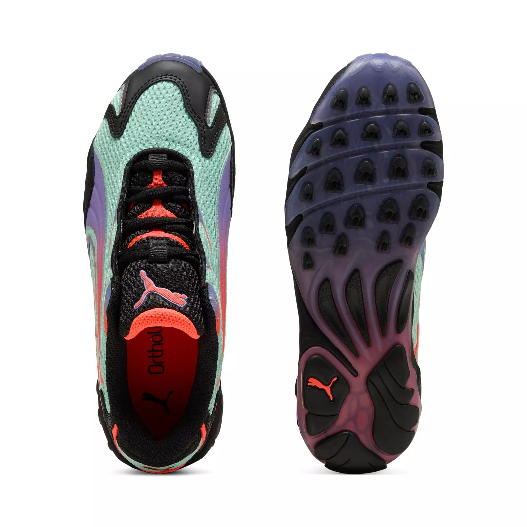 PUMA Inhale "Mint Melt/Lavender Alert" Grade School Girls' Shoe - MINT/LAVENDER