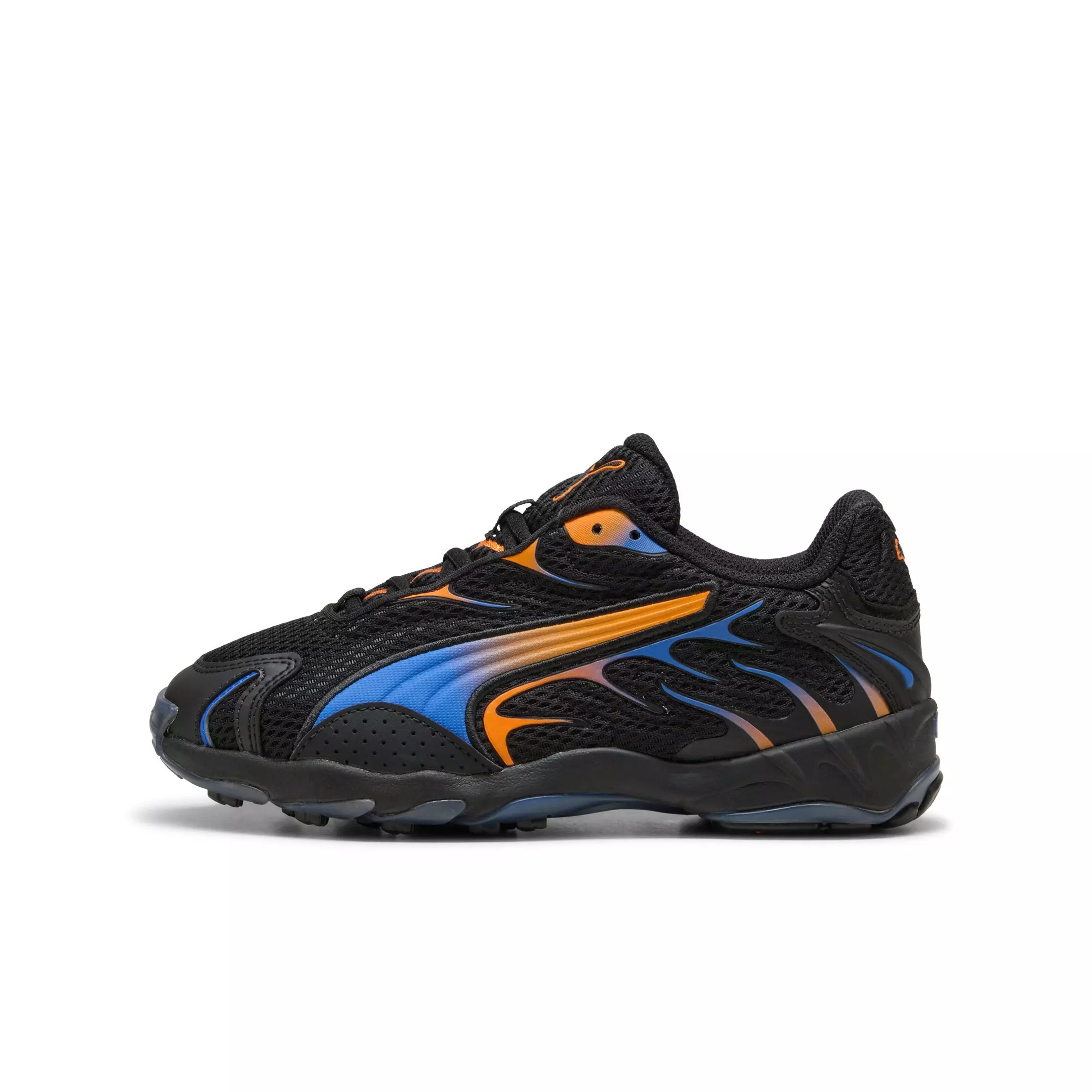 PUMA Inhale "PUMA Black/Orange Glo" Grade School Boys' Shoe - BLACK/ORANGE