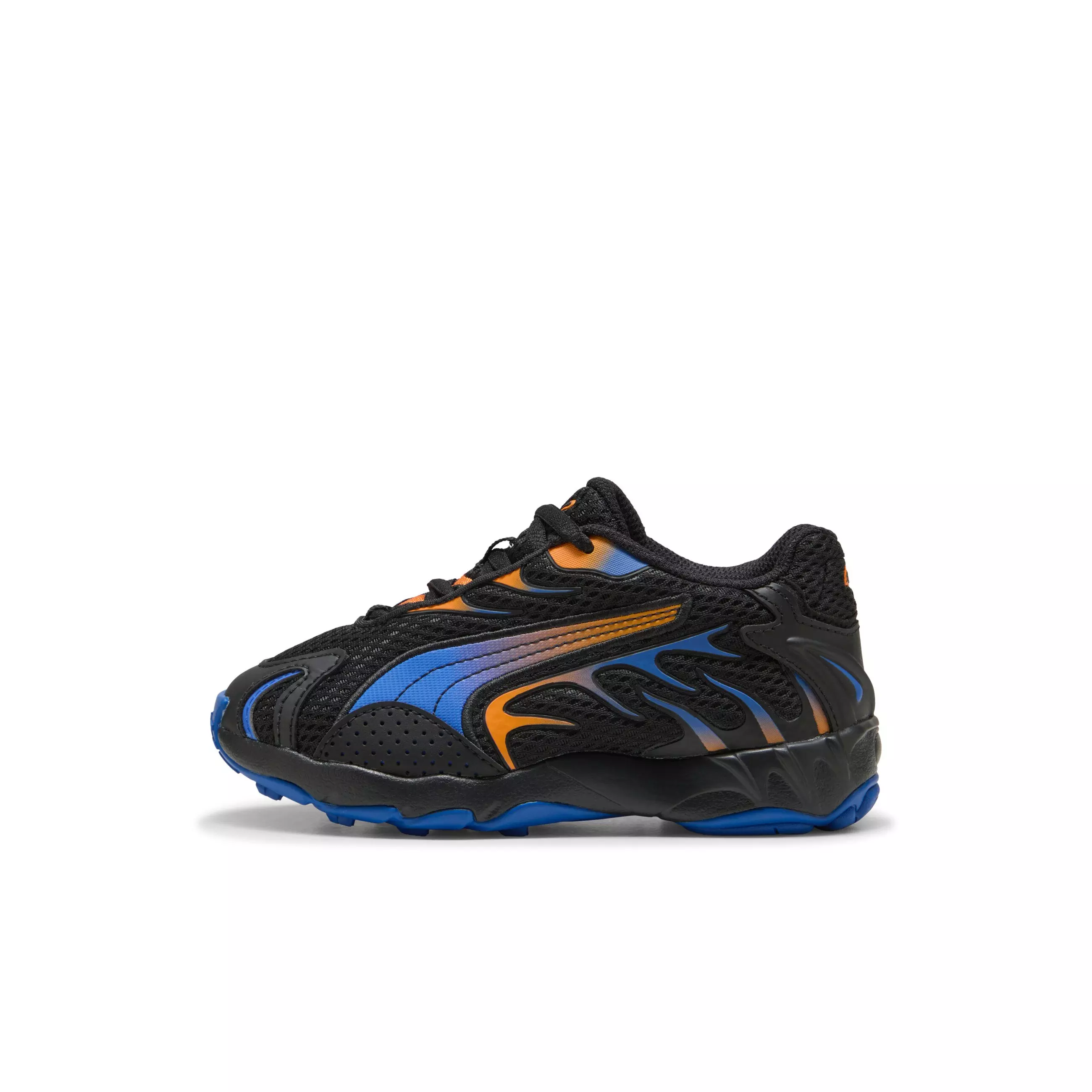 PUMA Inhale "PUMA Black/Orange Glo" Preschool Boys' Shoe - BLACK/ORANGE