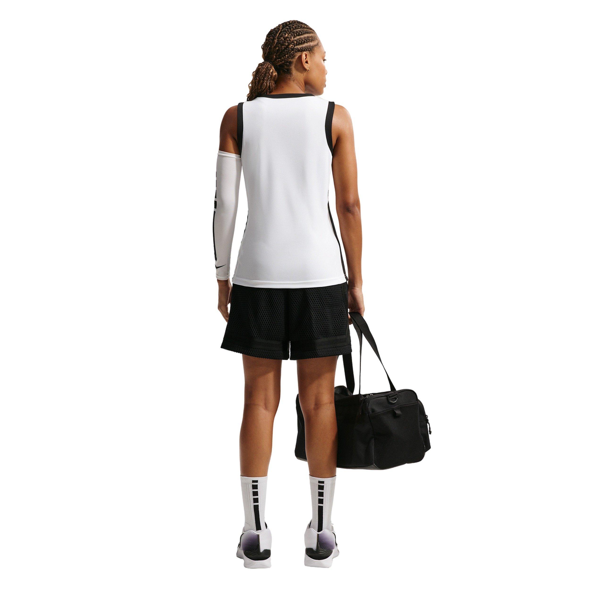 Nike Women's Crossover Dri-FIT 5" Basketball Shorts - BLACK/WHITE Thumbnail View 2