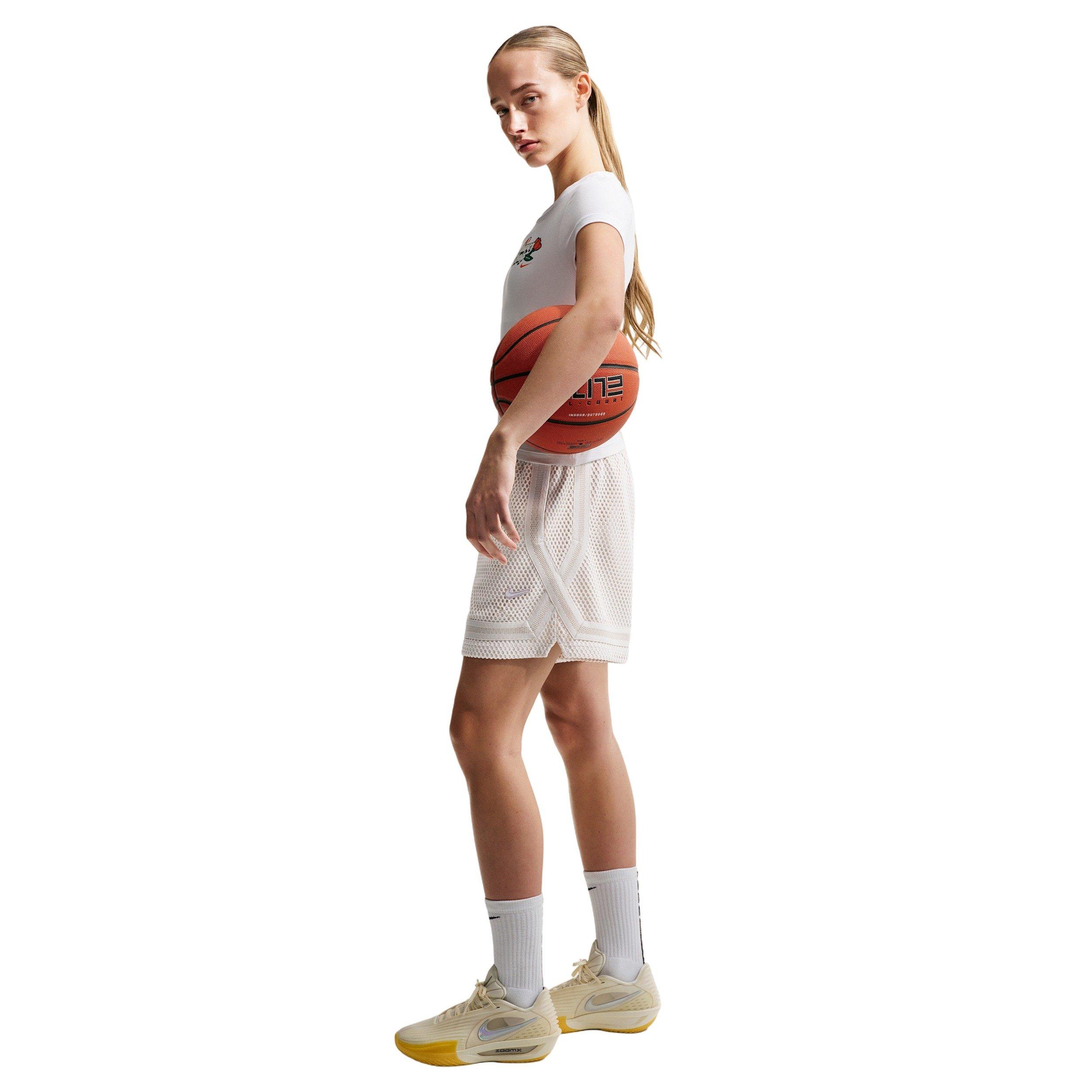 Nike Women's Crossover Dri-FIT 5" Basketball Shorts - BONE/WHITE Thumbnail View 5