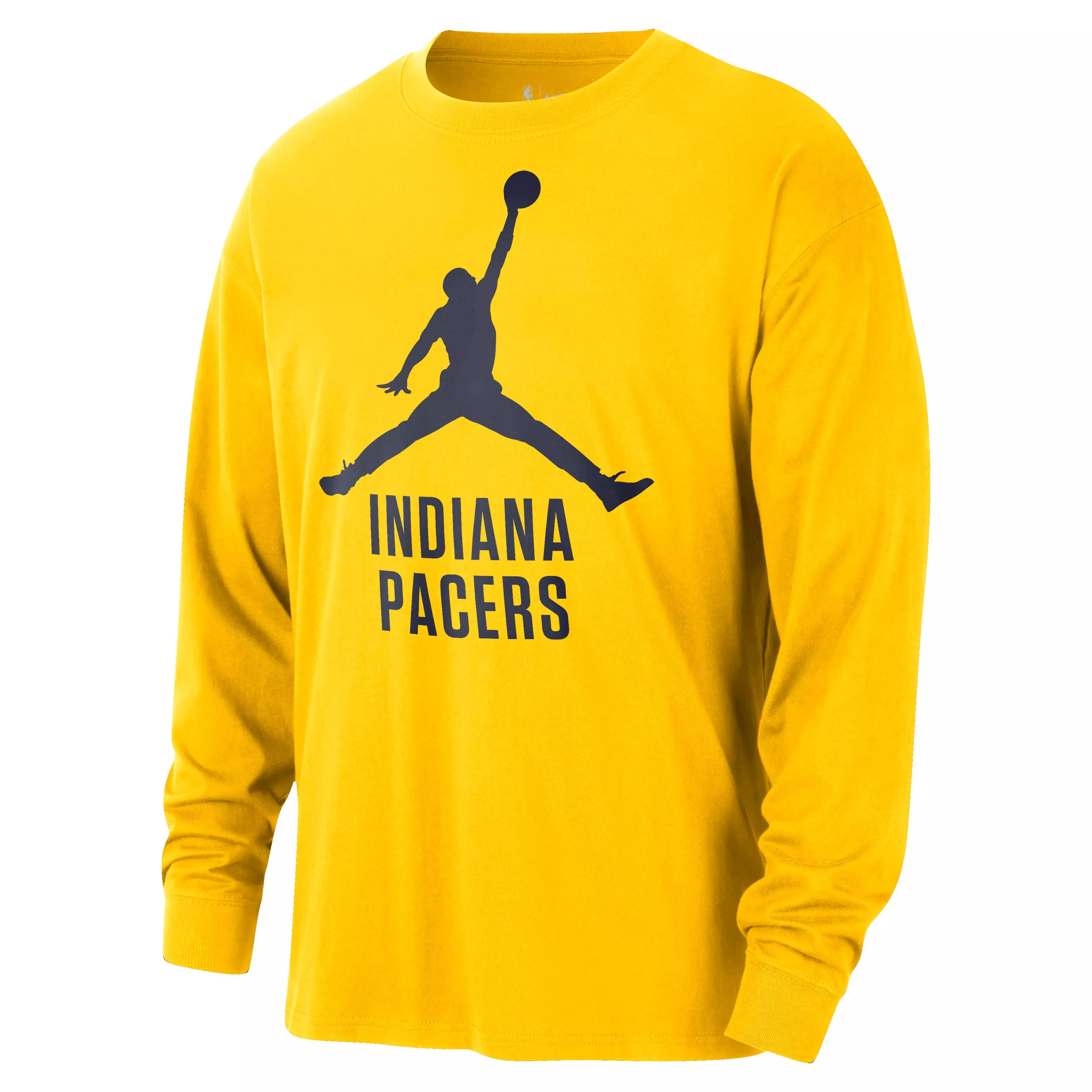 Jordan Men's Indiana Pacers Essential NBA Long-Sleeve T-Shirt - Yellow - YELLOW