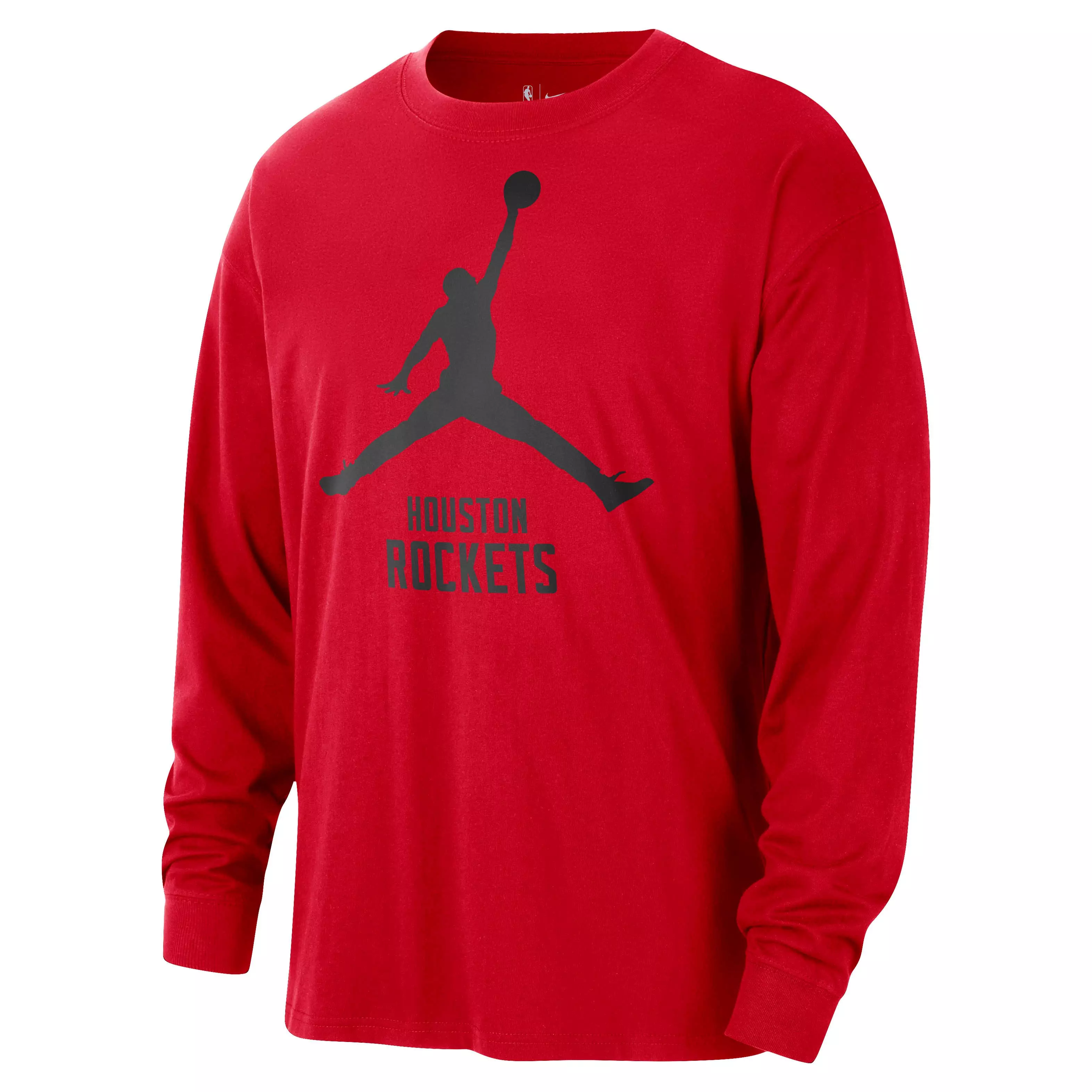 Jordan Men's Houston Rockets Essential NBA Long-Sleeve T-Shirt - Red - RED
